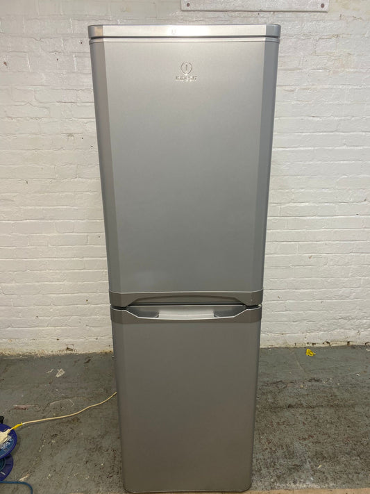 Tall Indesit Grey Fridge Freezer