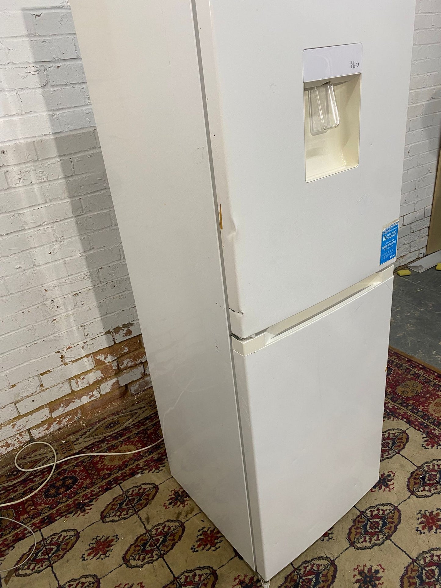 Tall Candy White Fridge Freezer For Sale