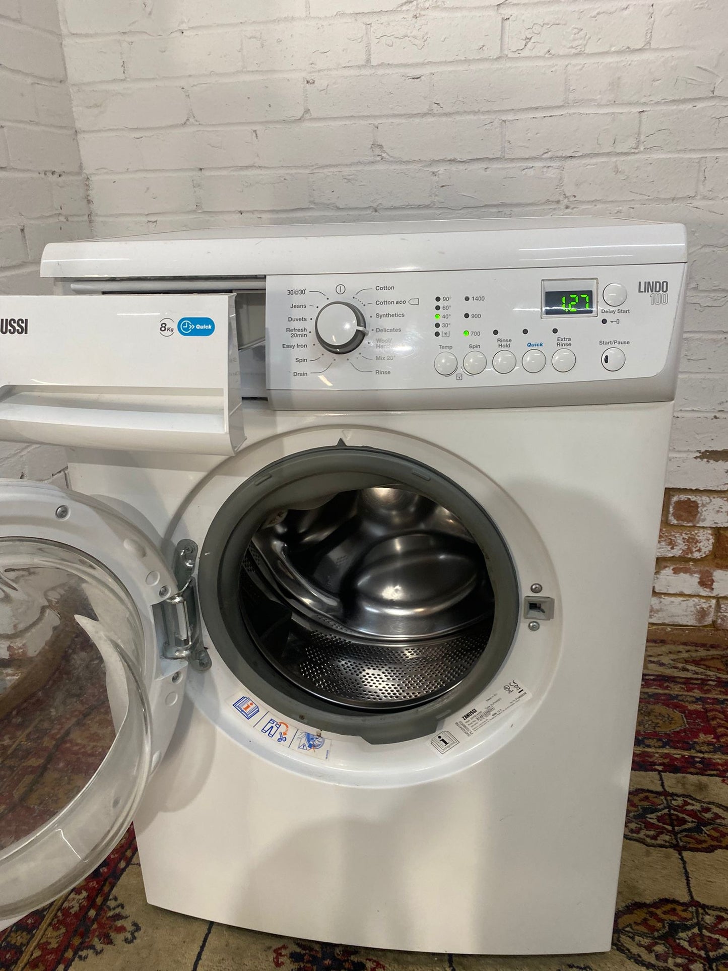 Zanussi 8KG Washing Machine For Sale