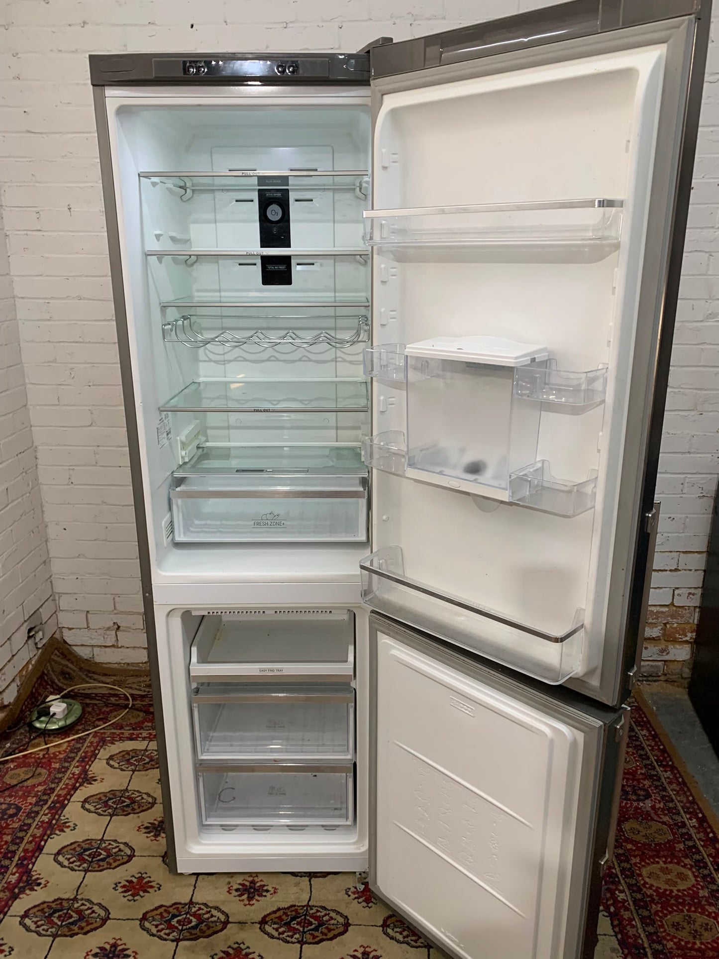 Tall 2M HotPoint Stainless Steel With Water Dispenser Fridge Freezer For Sale