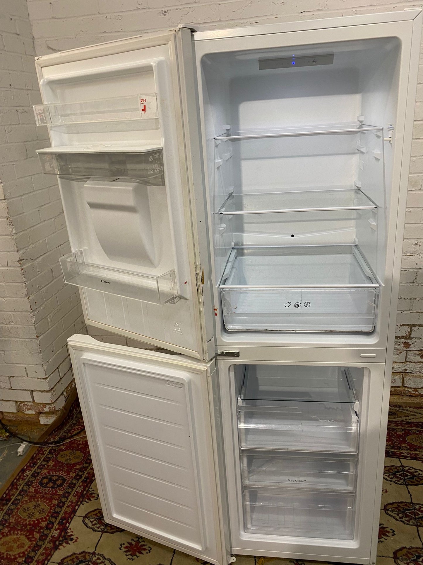 Tall Candy White Fridge Freezer For Sale