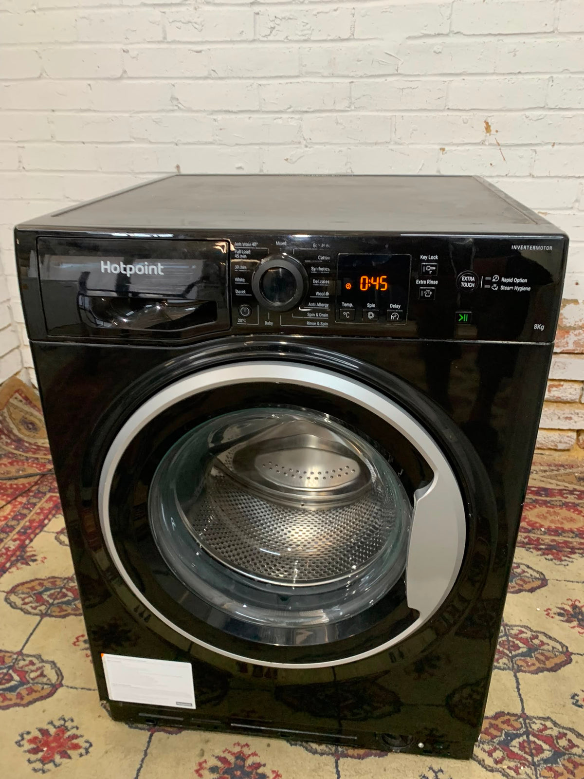 HotPoint Black 8KG Washing Machine