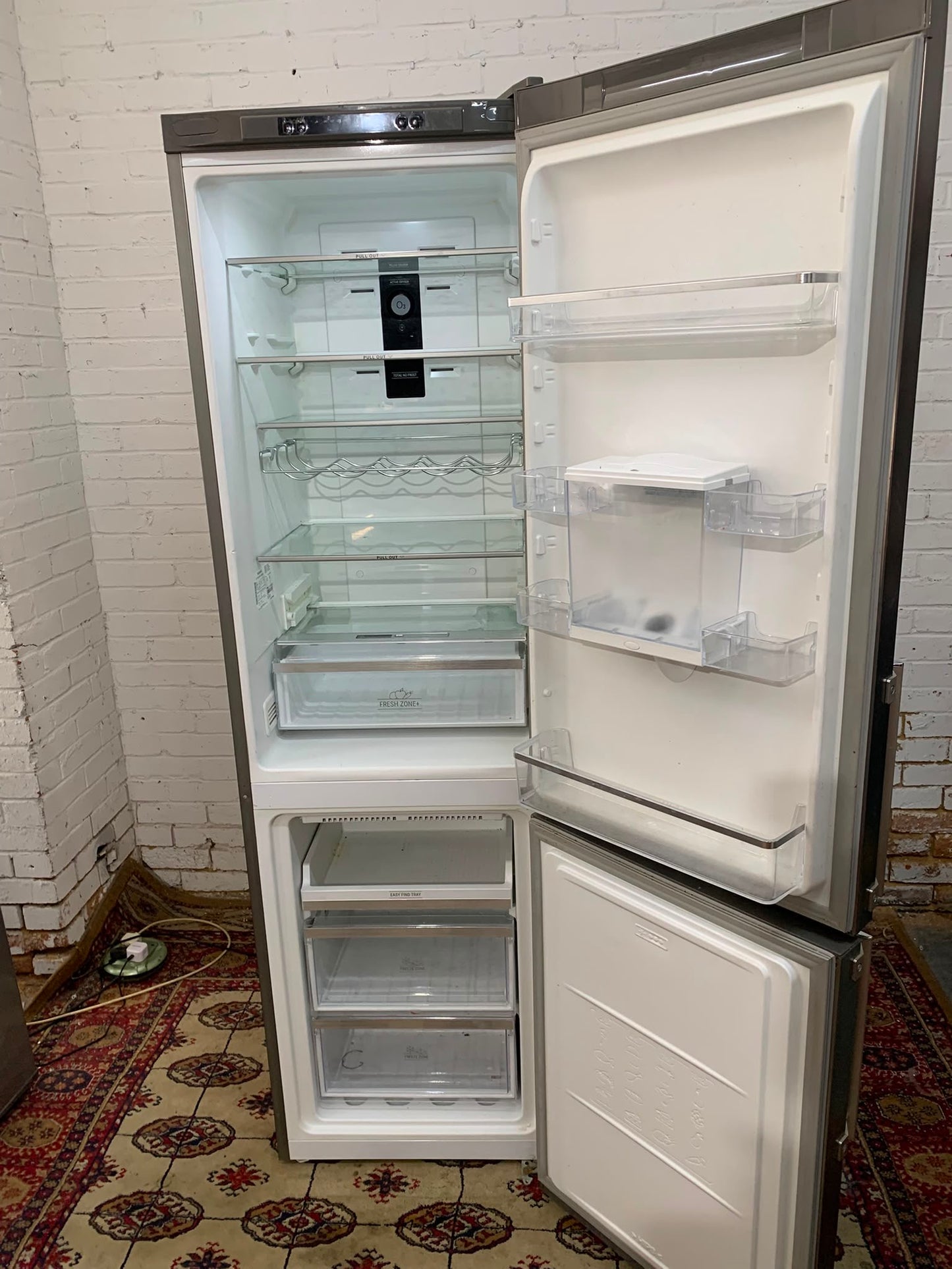 Tall 2M HotPoint Stainless Steel With Water Dispenser Fridge Freezer For Sale