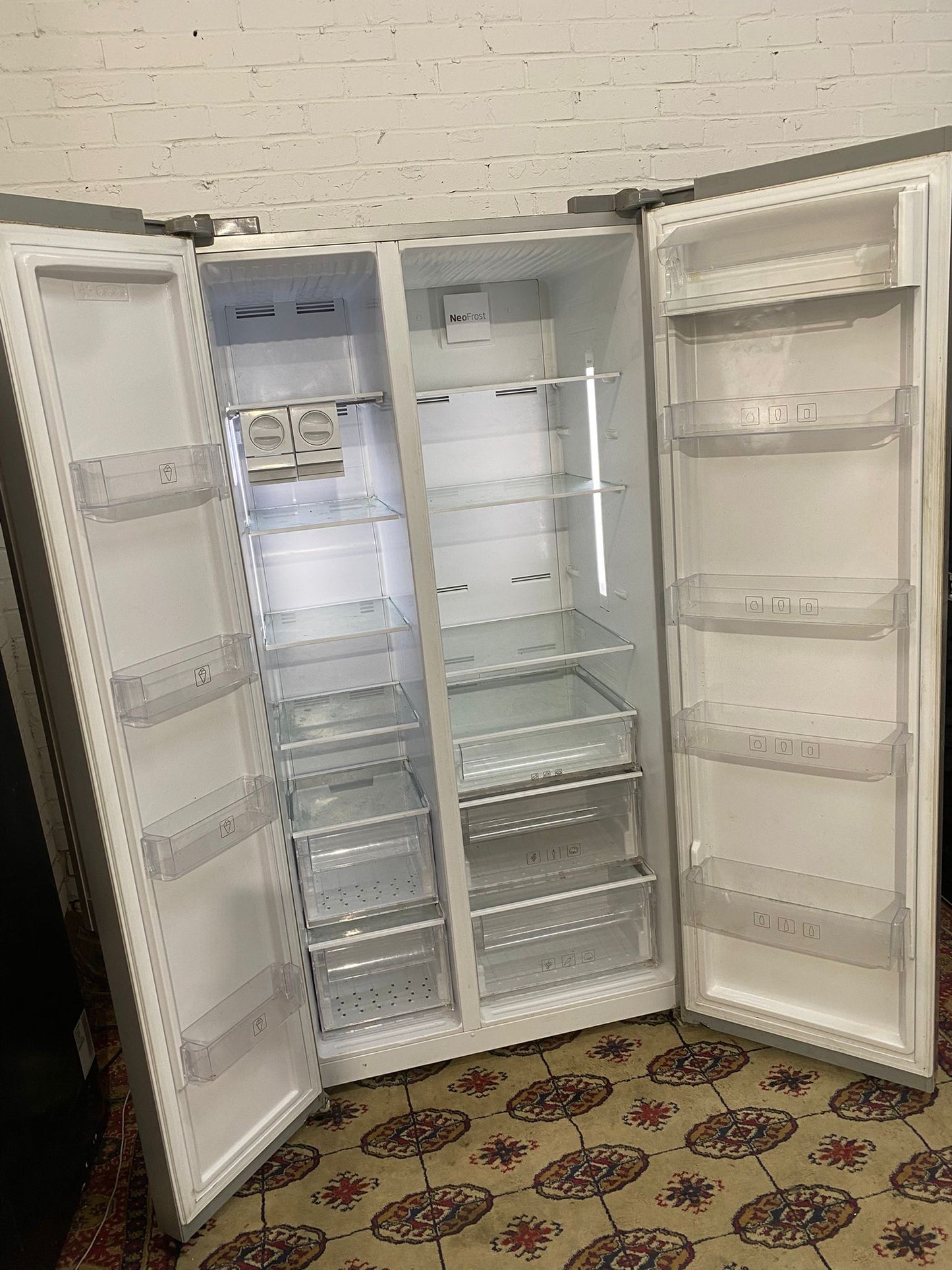 Beko Grey NonPlumb American Fridge Freezer For Sale