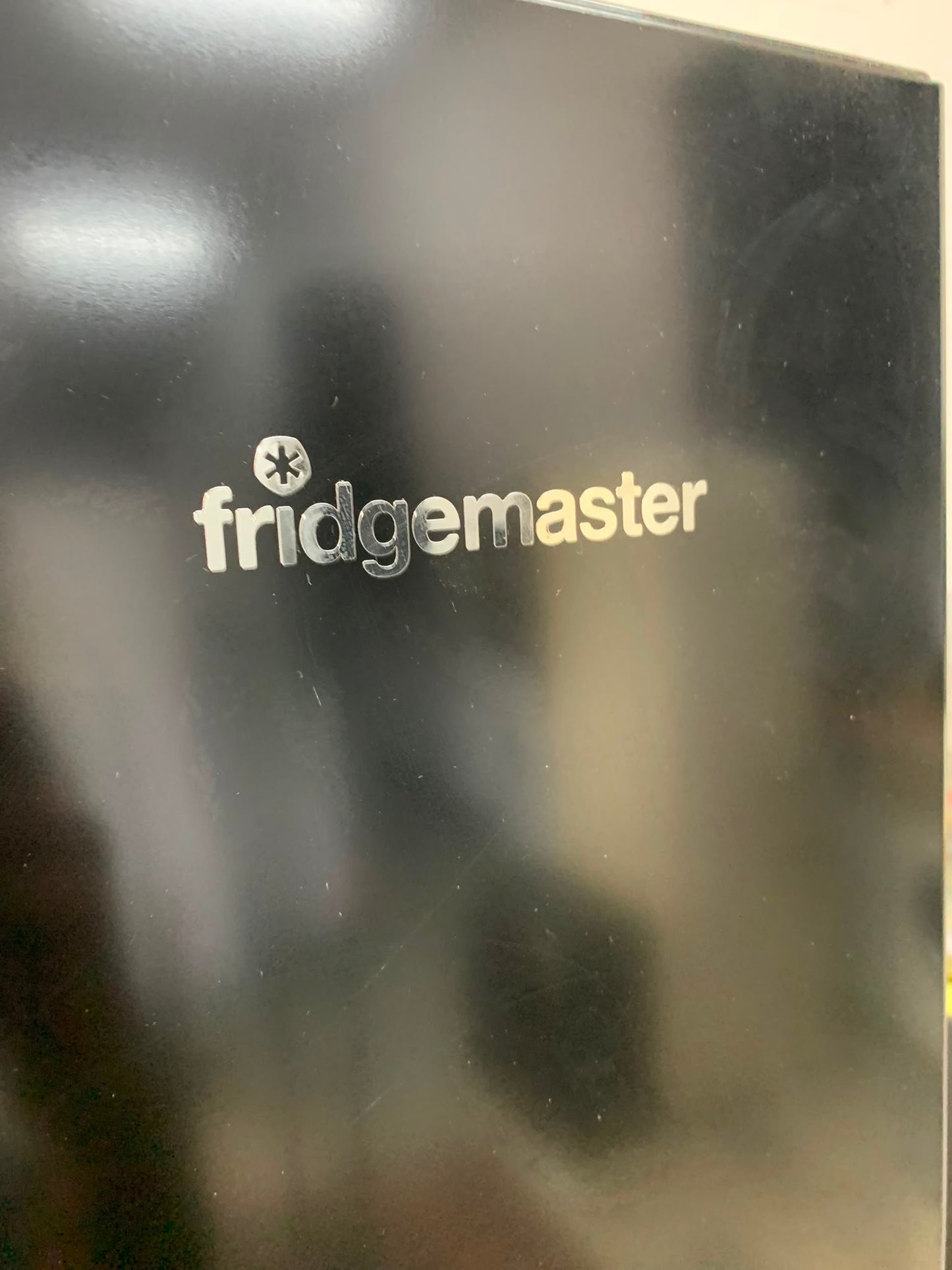 Fridge-Master Black Slim Double Door NonPlumb American Fridge Freezer For Sale