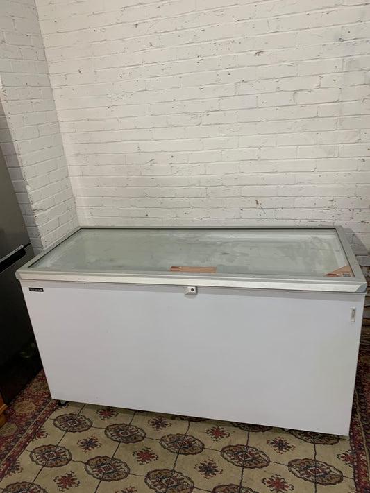 Large Commercial Glass Chest Freezer