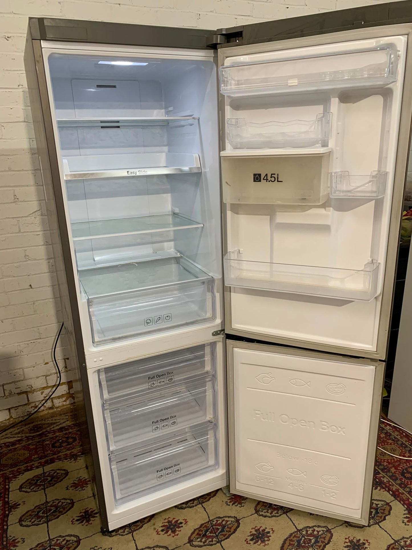 Samsung 185CM Tall Stainless Steel Fridge Freezer Only For Sale