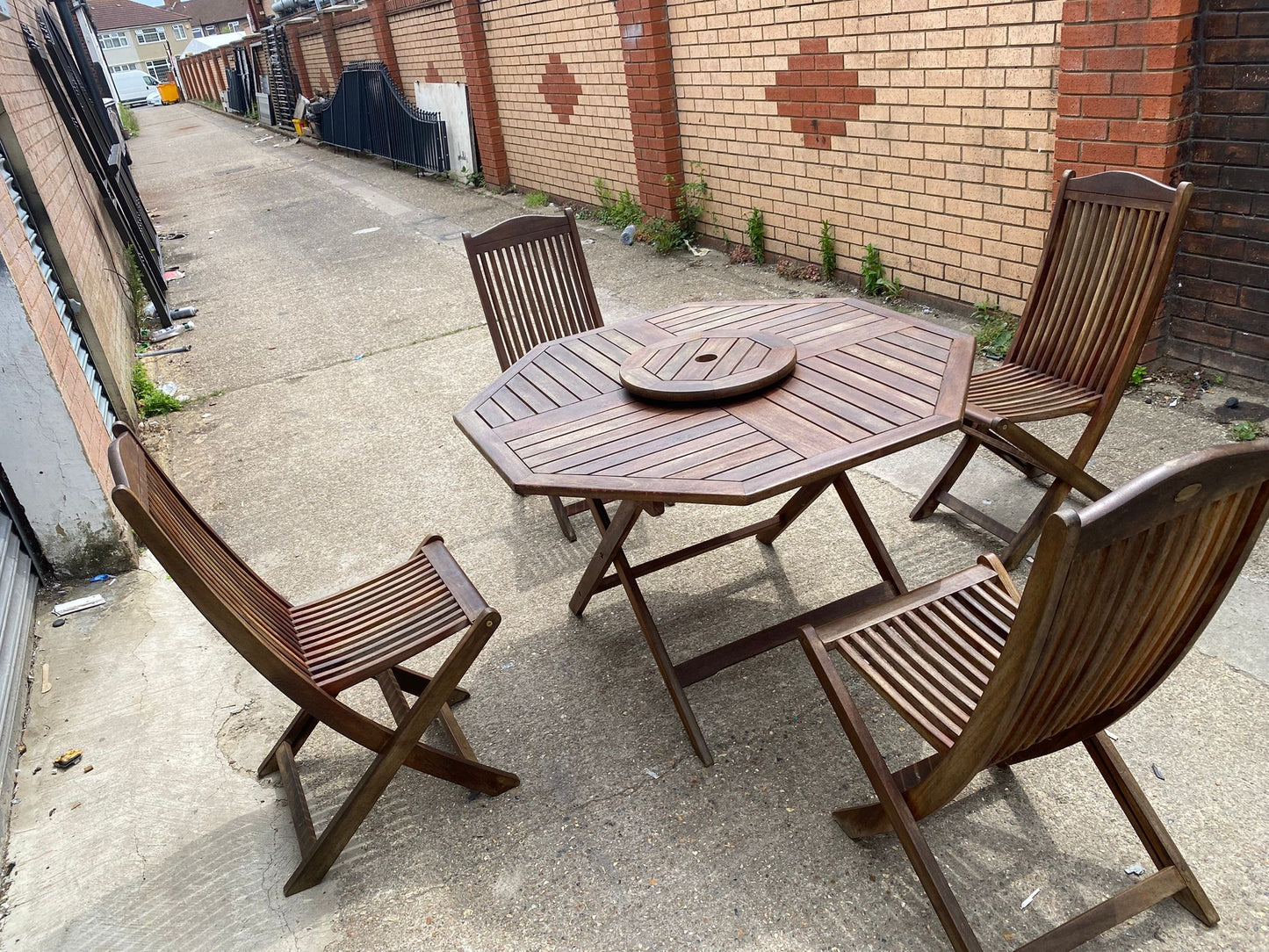 Branded Wooden Table With 4 Chairs For Sale