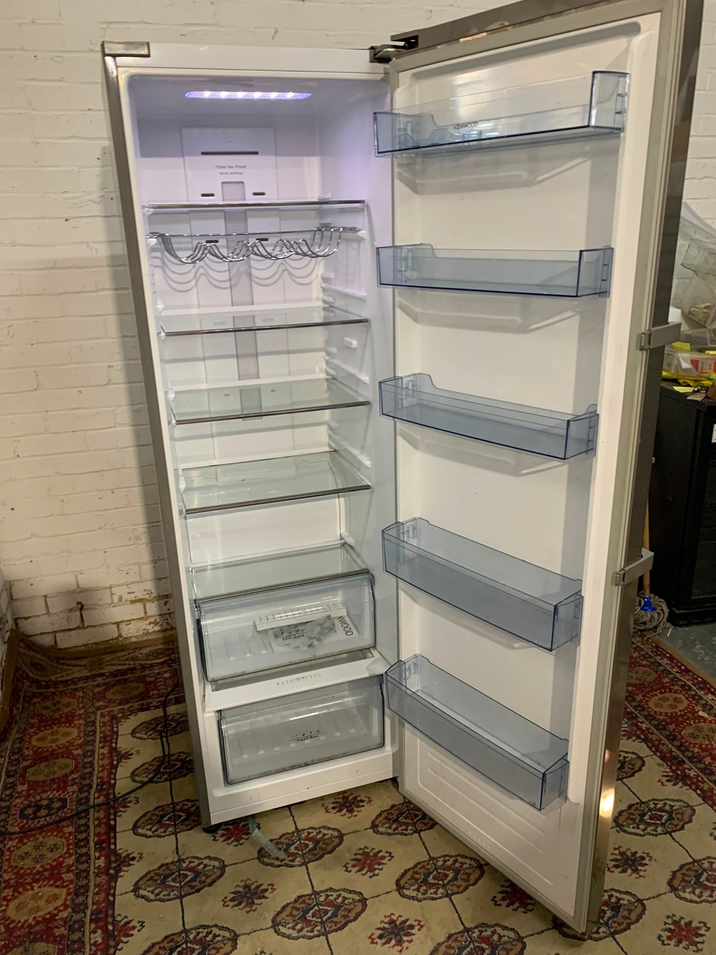 185CM Kenwood Standing Fridge Stainless Steel For Sale