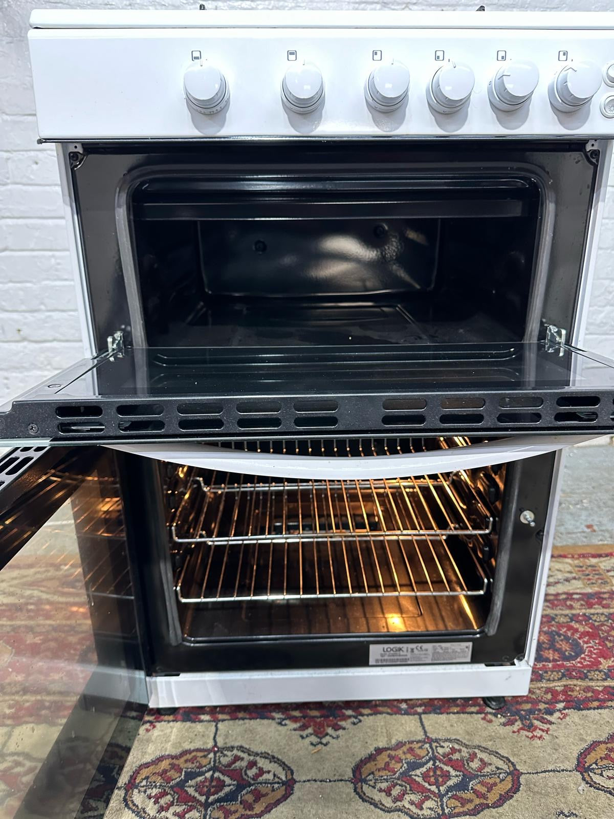 Logik White 60 CM Gas Cooker With Oven/Grill For Sale