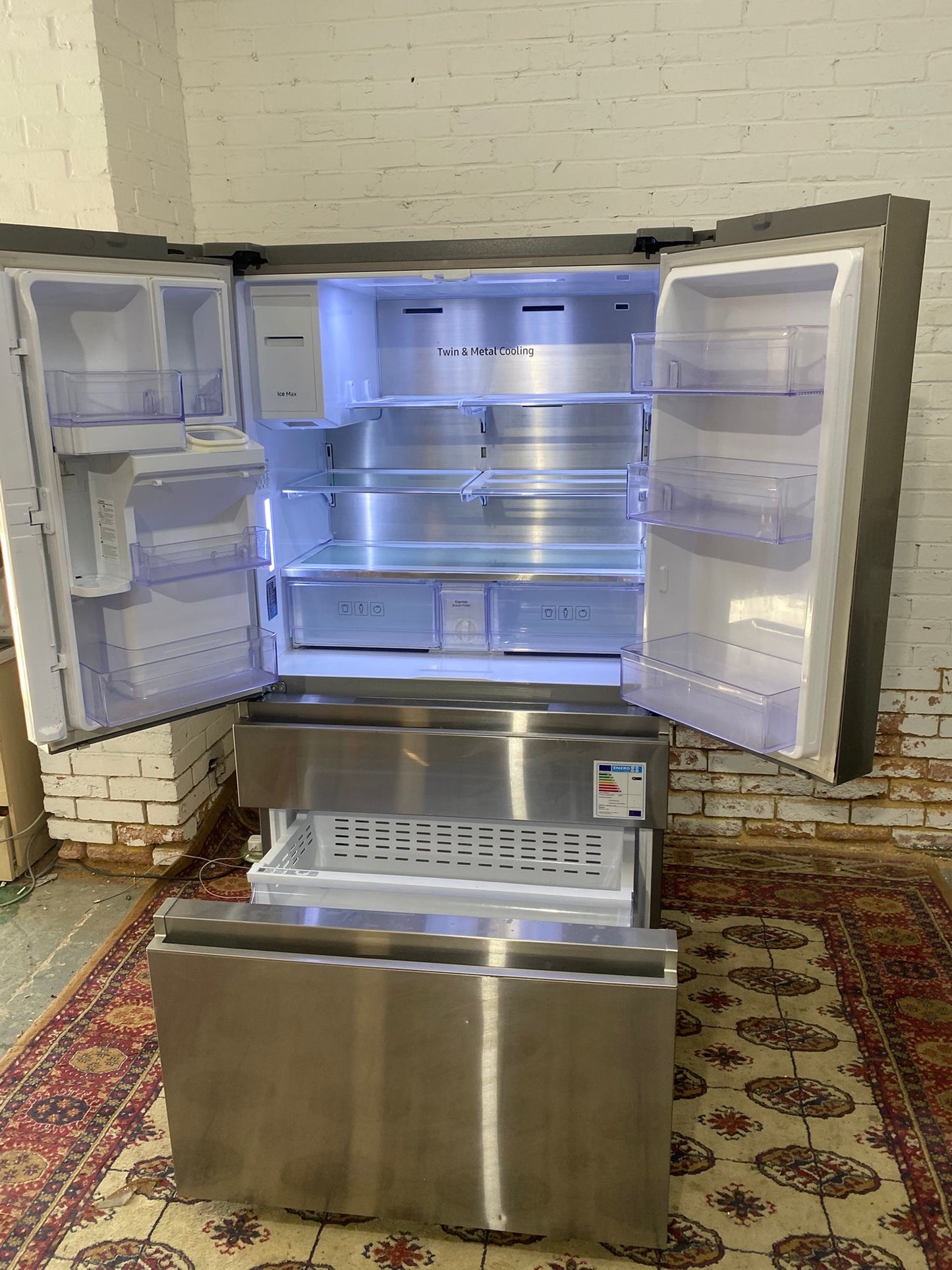 Samsung Stainless Steel French Style 4Doors American Fridge Freezer For Sale