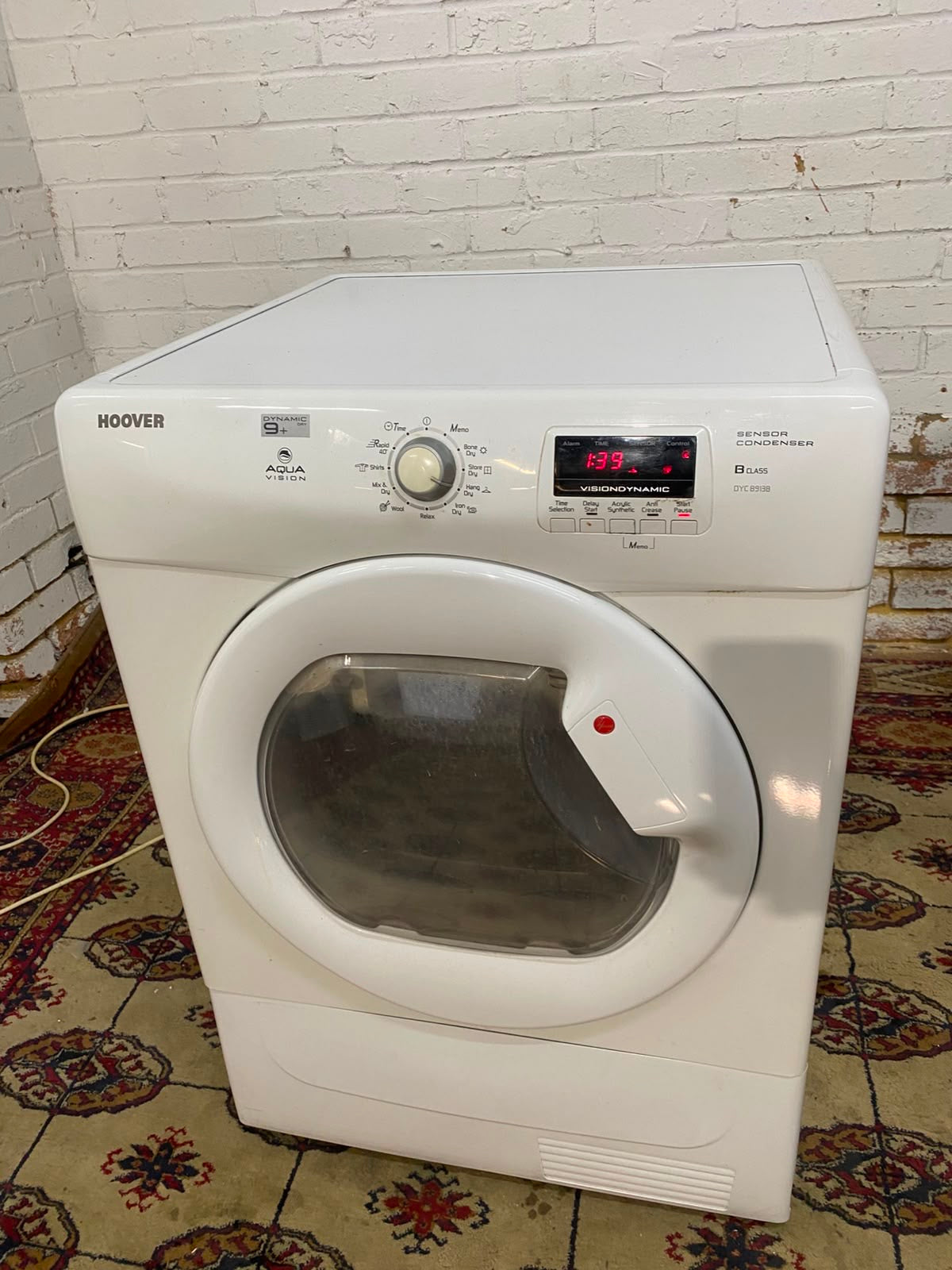 Hoover 9KG Glass Door Condenser Dryer For Sale