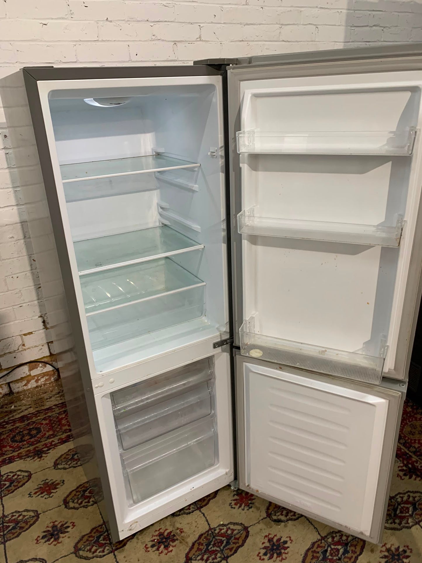 Curreys Grey Medium Fridge Freezer For Sale