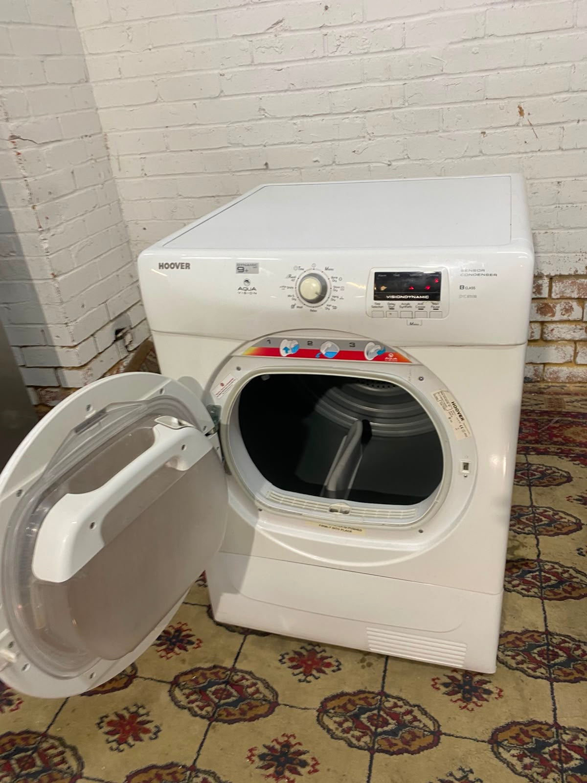 Hoover 9KG Glass Door Condenser Dryer For Sale