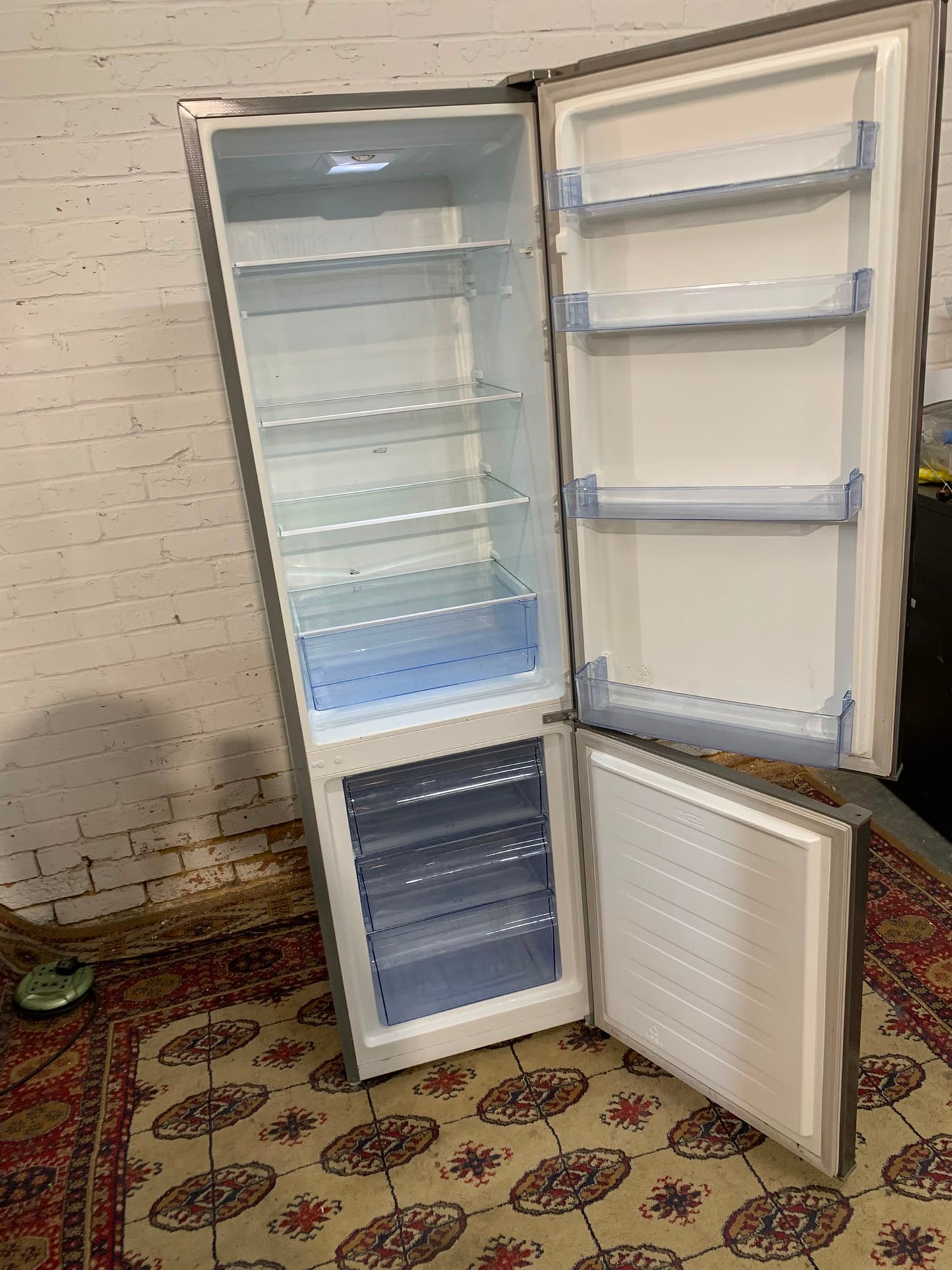 FridgeMaster Grey Fridge Freezer For Sale