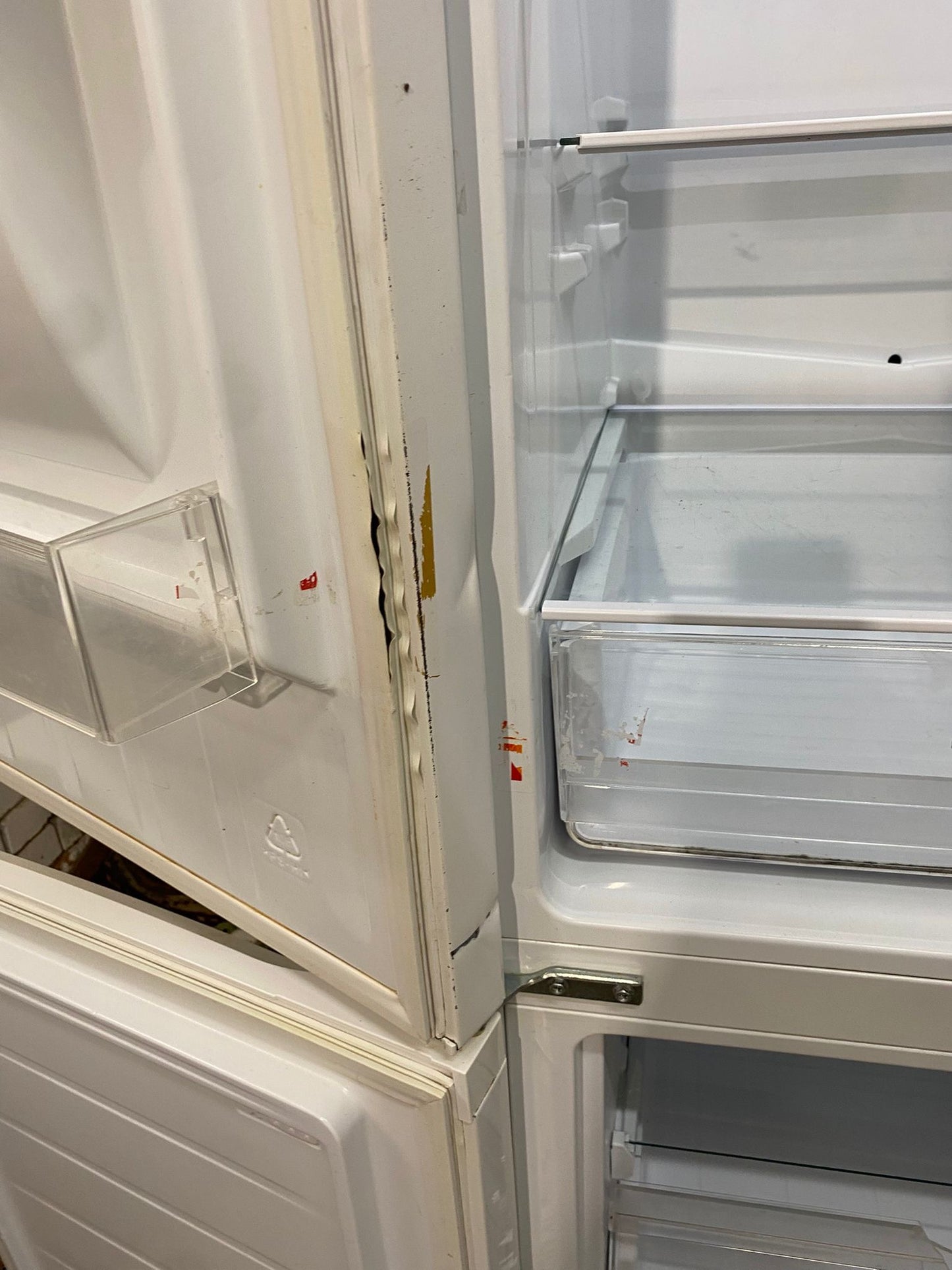 Tall Candy White Fridge Freezer For Sale