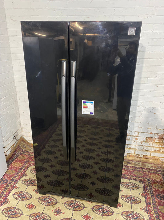 Daewoo Black American Double Door Fridge Freezer For Sale