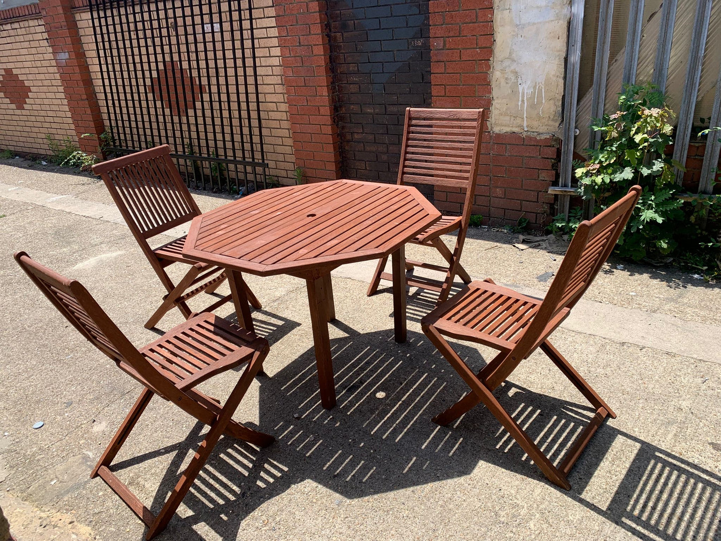 Wooden Table With 4 Chairs For Sale