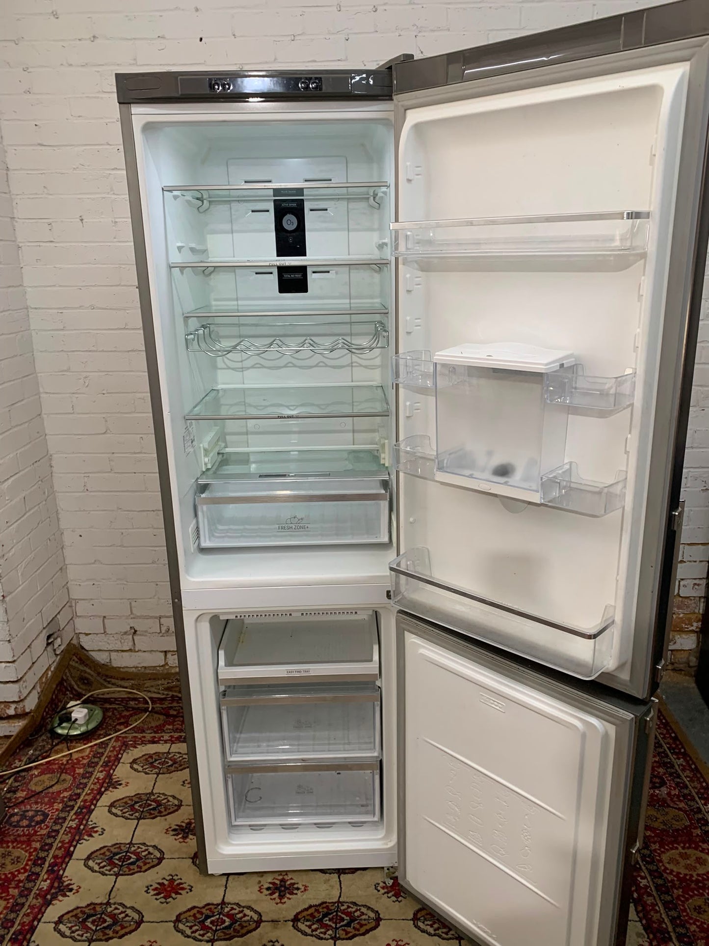 Tall 2M HotPoint Stainless Steel With Water Dispenser Fridge Freezer For Sale