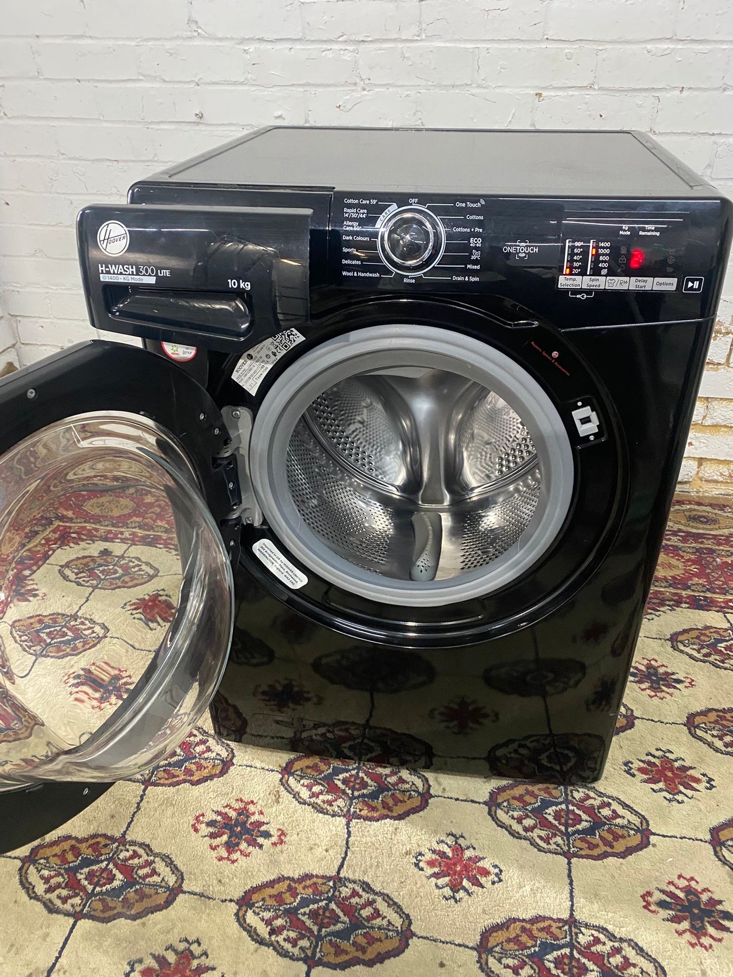 10KG Hoover Black Washing Machine  For Sale