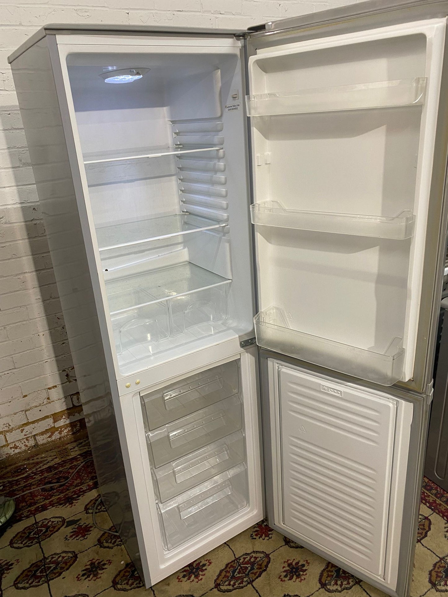 175CM Tall Bush Grey Fridge Freezer For Sale