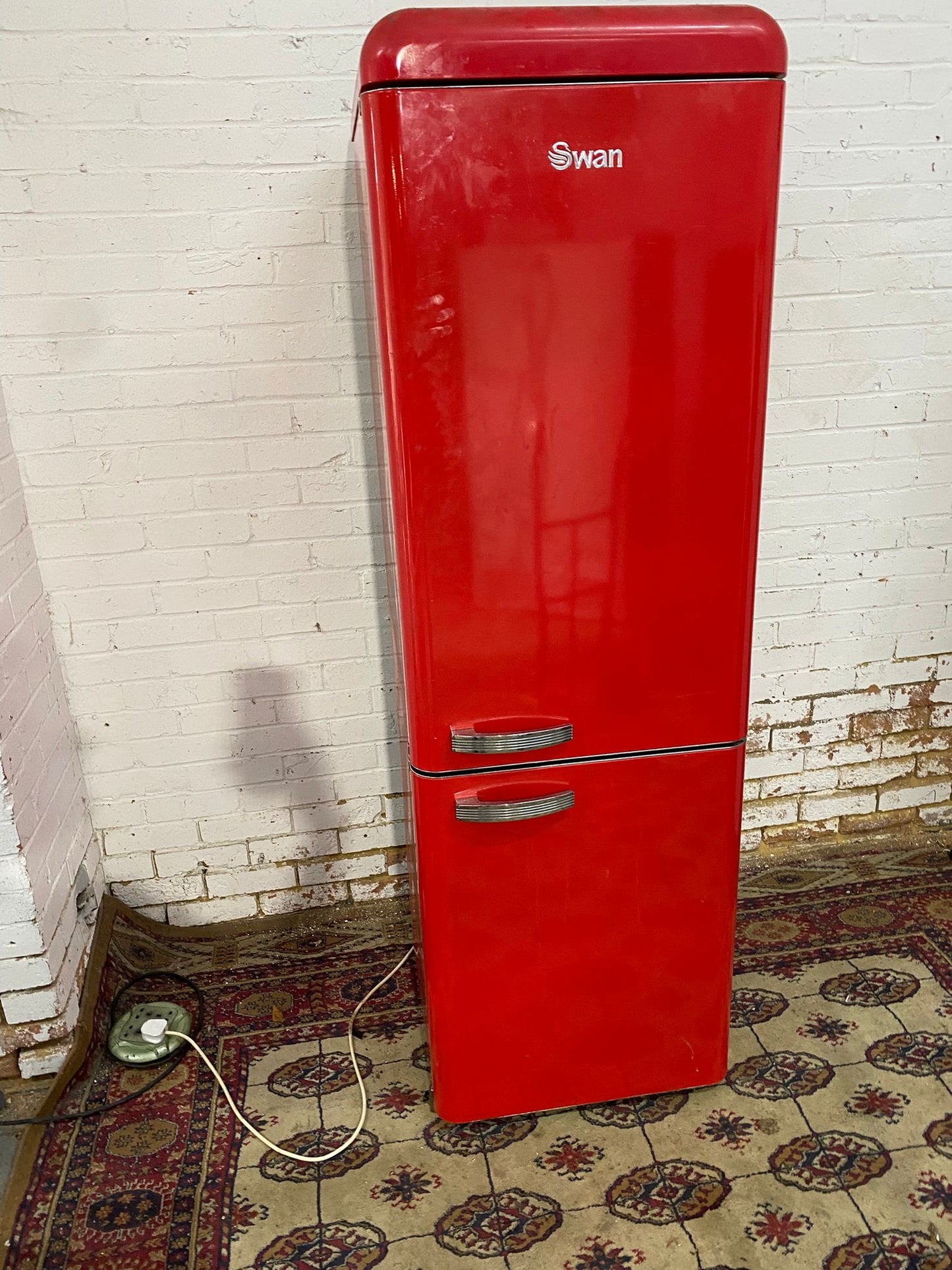 Tall Red Frost Free Fridge Freezer For Sale