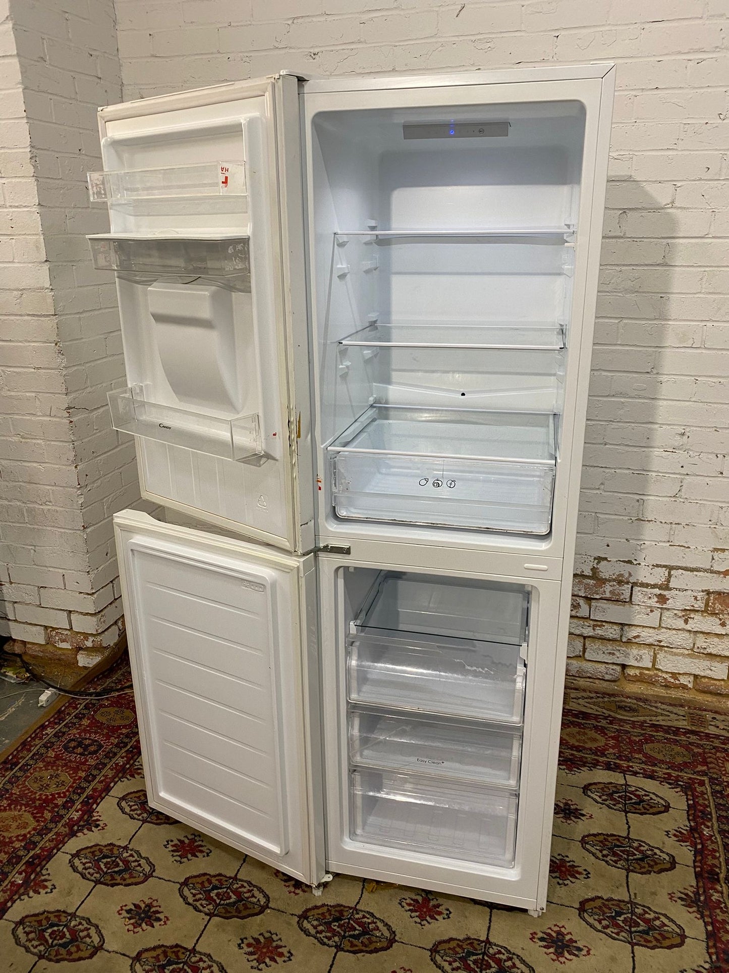 Tall Candy White Fridge Freezer For Sale