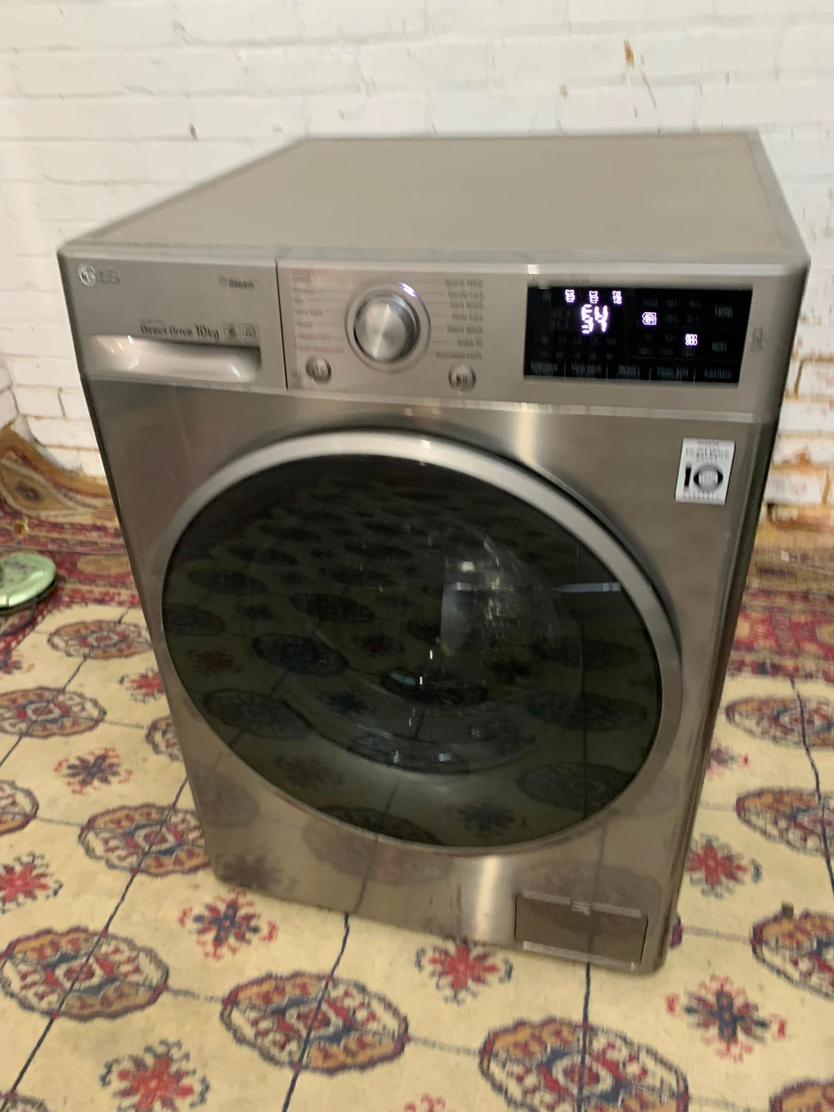 TopBrand LG Stainless Steel DirectDrive 10KG Washing Machine For Sale