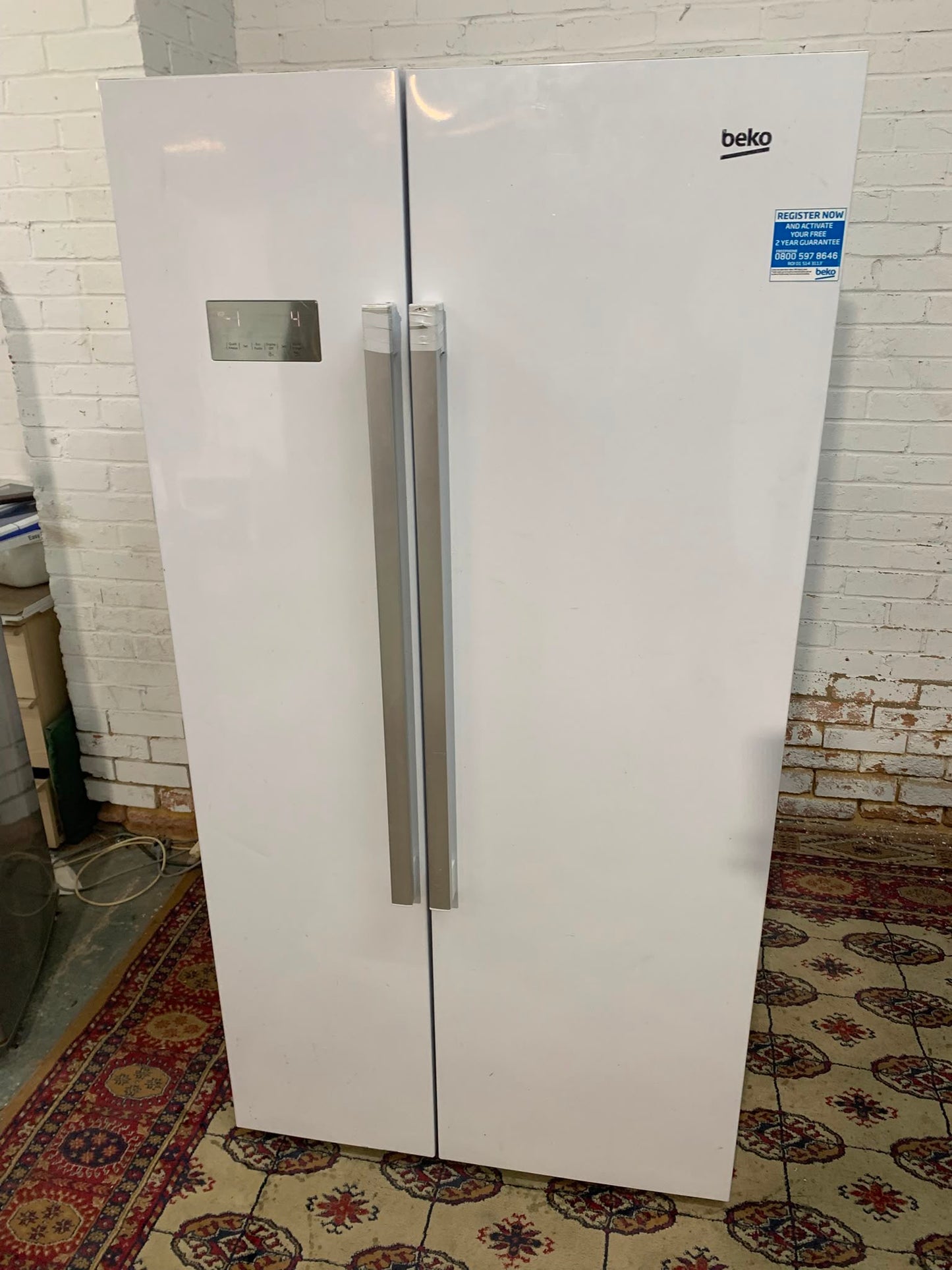 Beko White Double Door American Fridge Freezer For Sale
