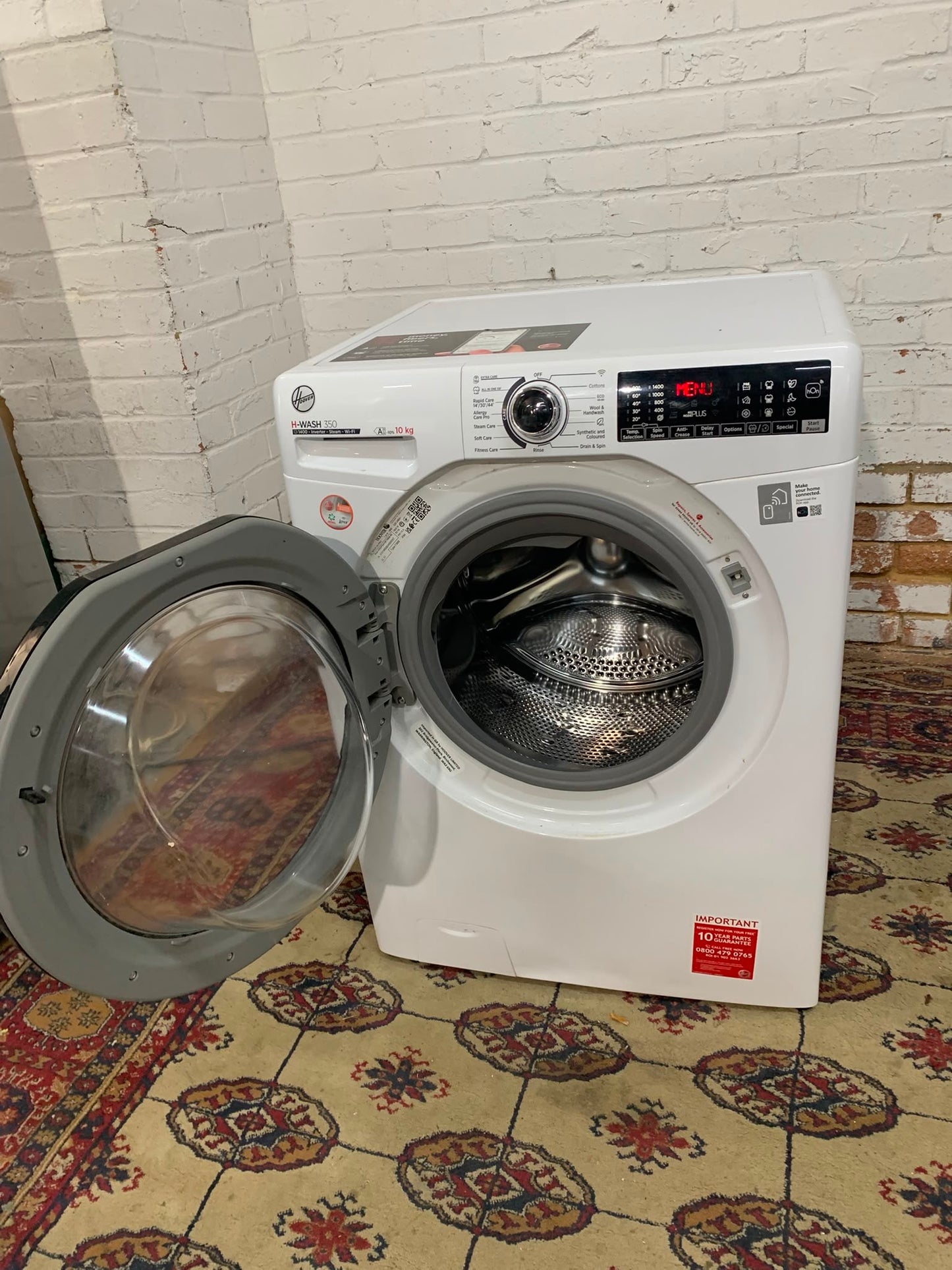 10KG Hoover Washing Machine With Wi-Fi Technology For Sale