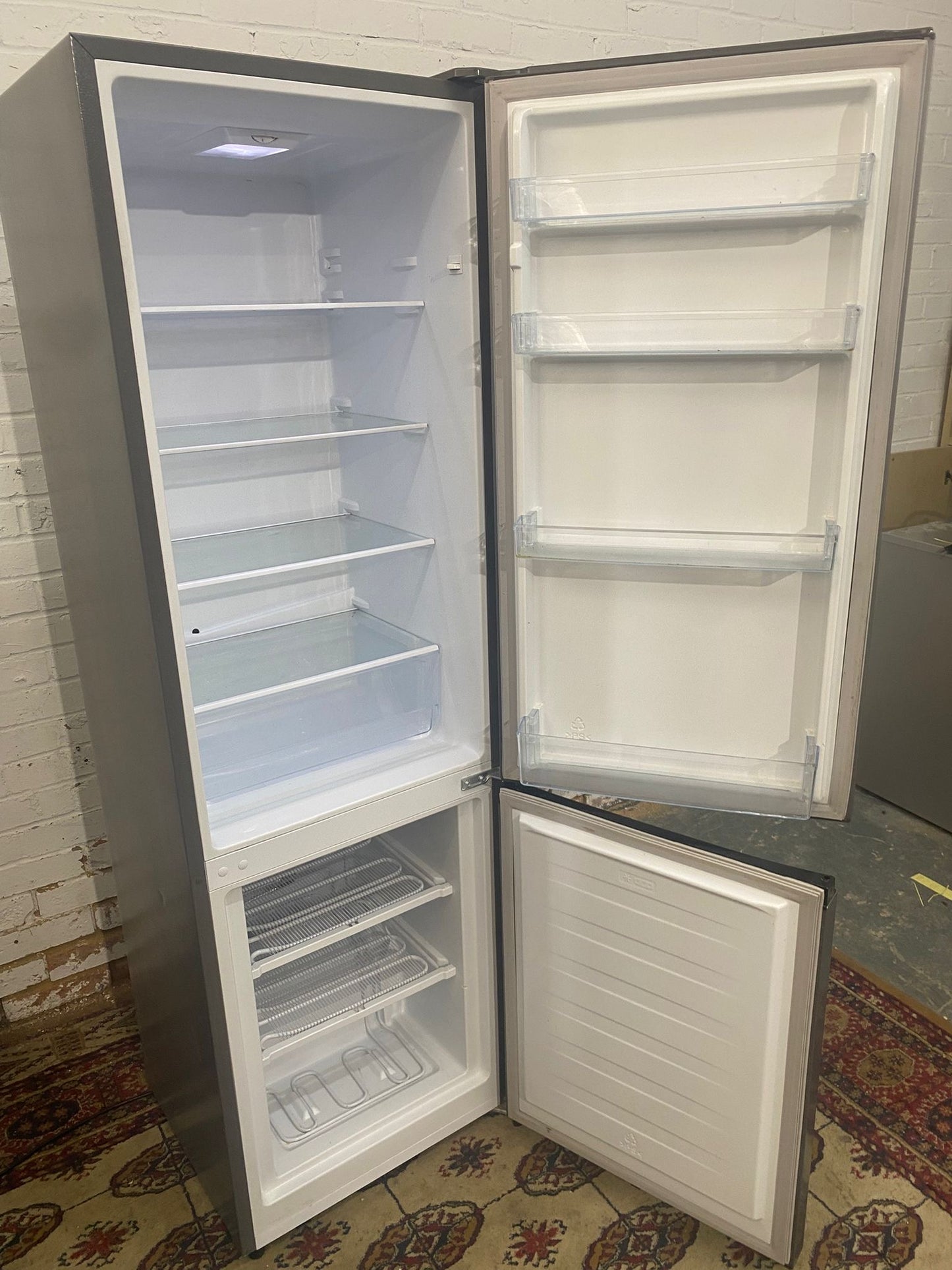 FridgeMaster Grey Fridge Freezer For Sale