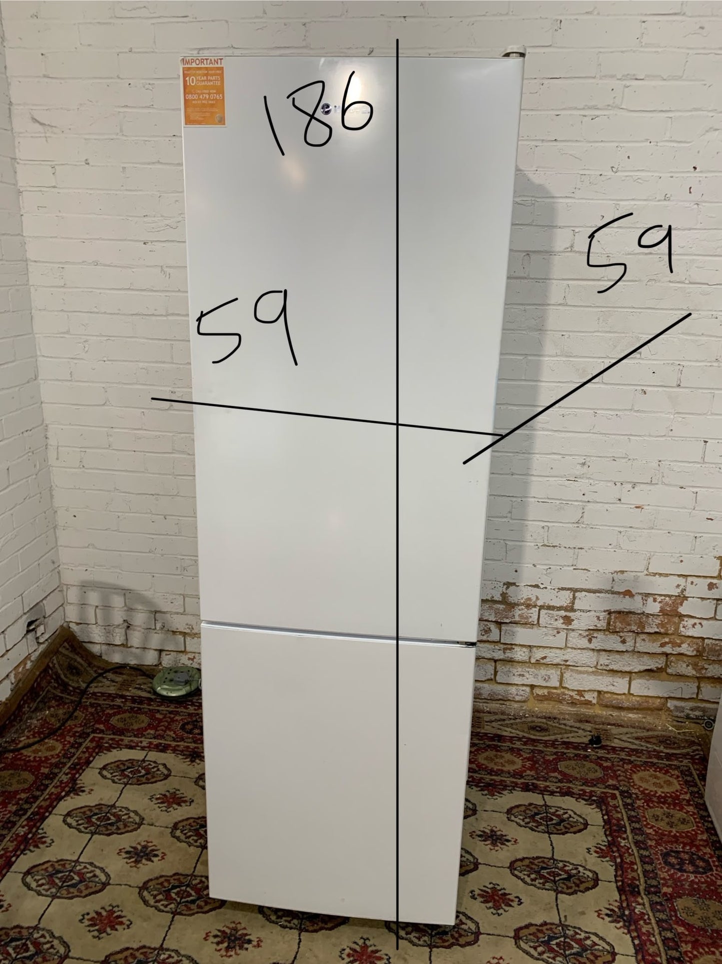 Beautiful Hoover Tall Fridge Freezer For Sale
