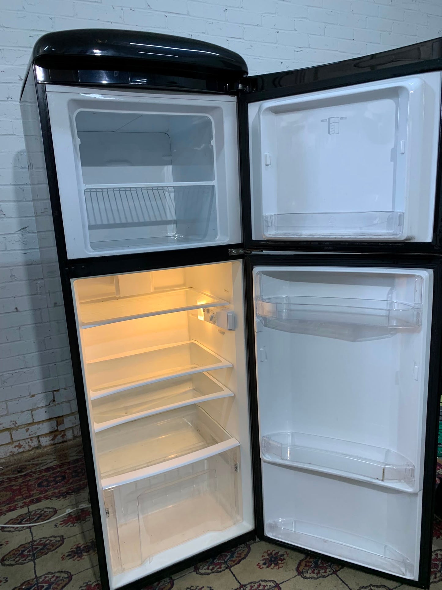 Gorenje Black RETRO Style Fridge Freezer For Sale