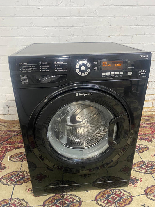 HotPoint A+ 9KG Black Washing Machine For Sale