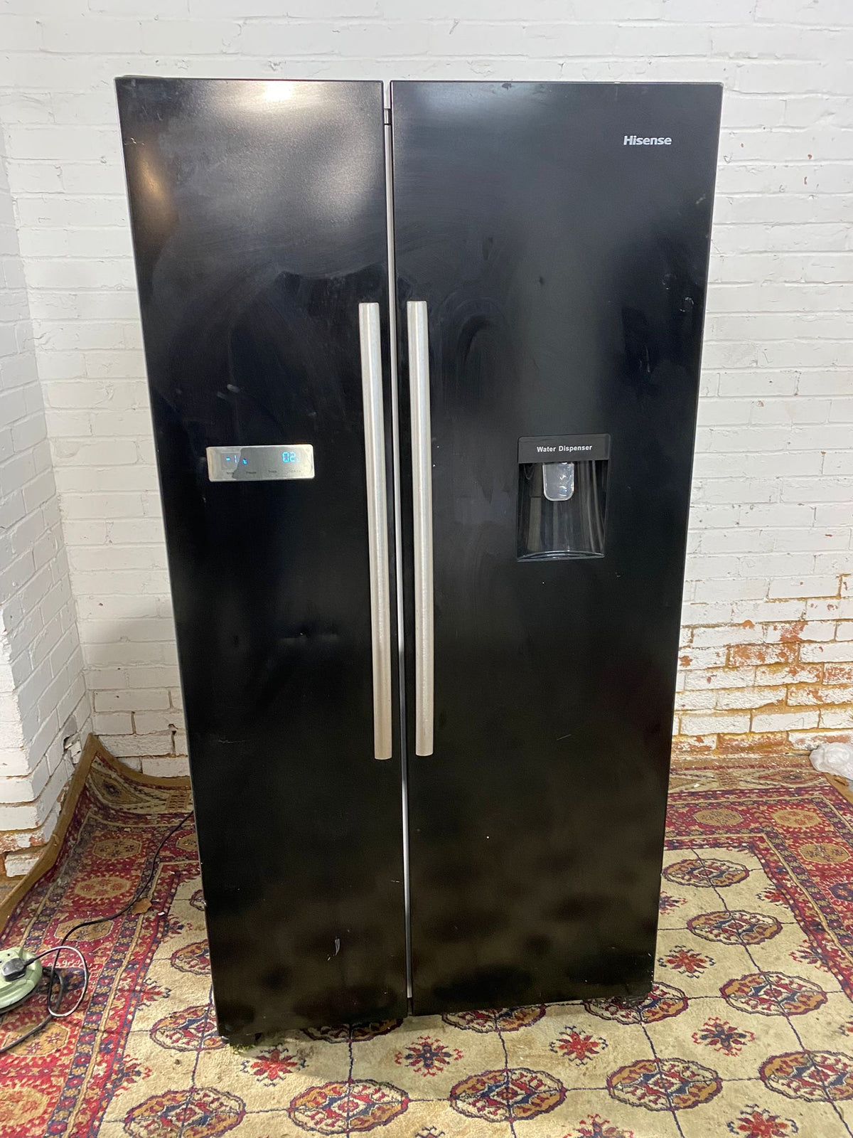 Hisense Black Double Door American Fridge Freezer