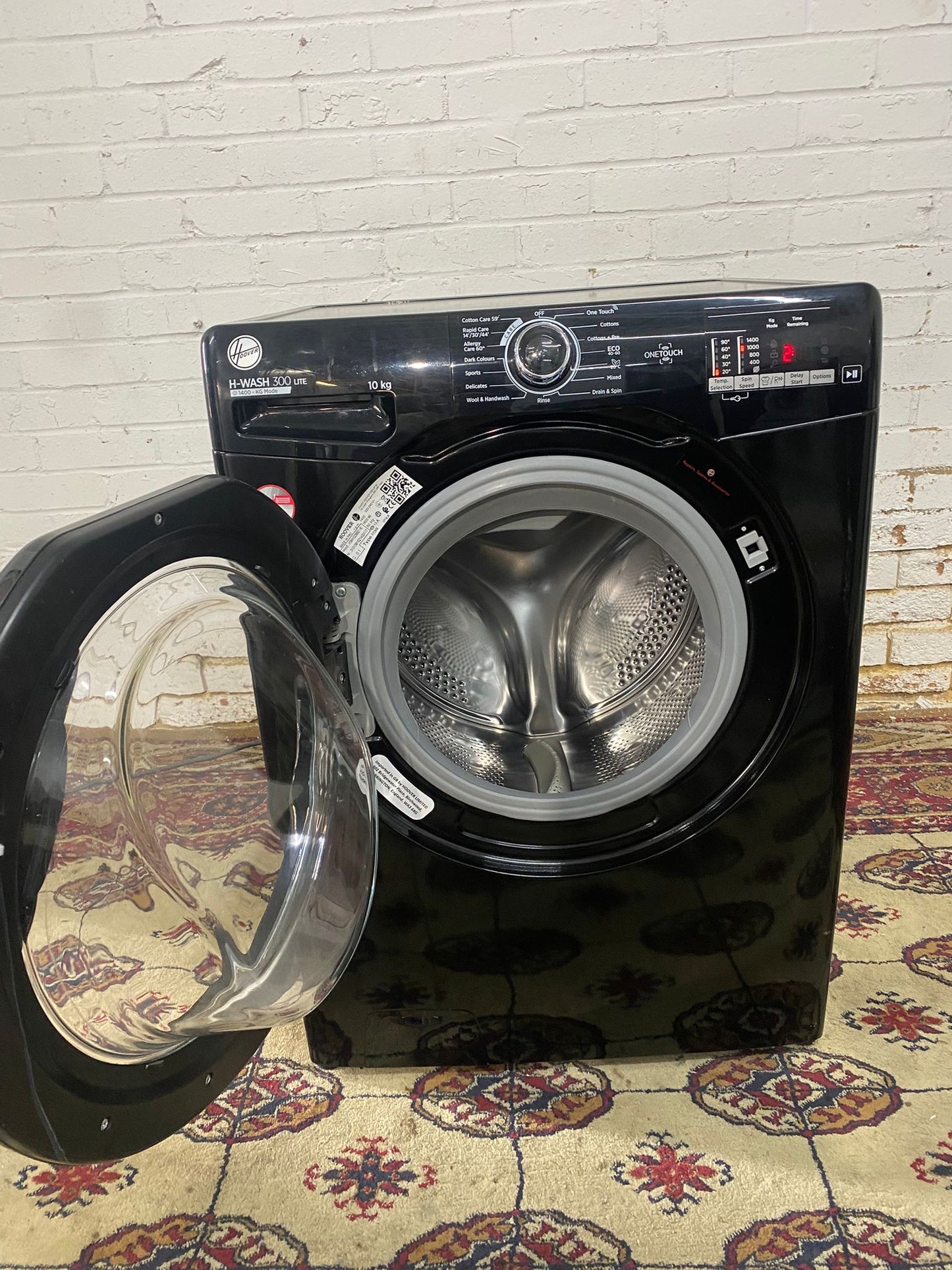 10KG Hoover Black Washing Machine  For Sale