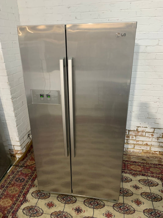 LG Stainless Steel American Double Door Fridge Freezer