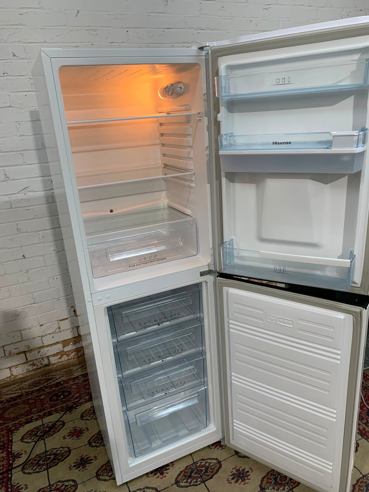 Hisense White Fridge Freezer With Water Dispenser For Sale