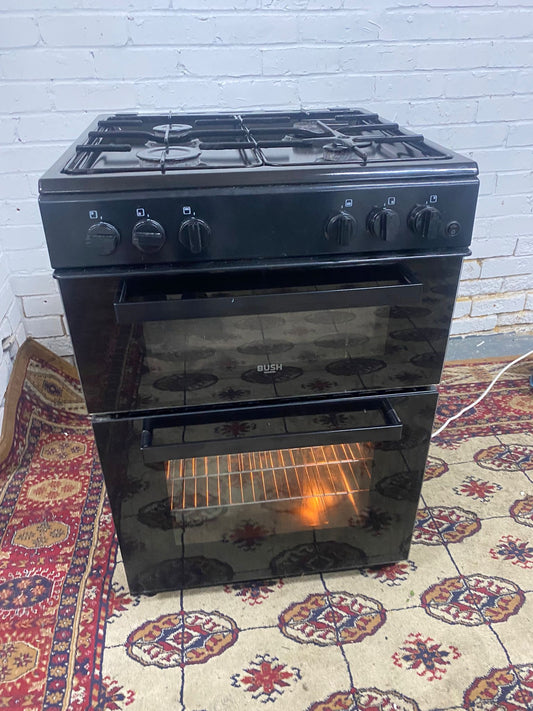 Bush Black 60CM Gas Cooker With Oven/Grill For Sale