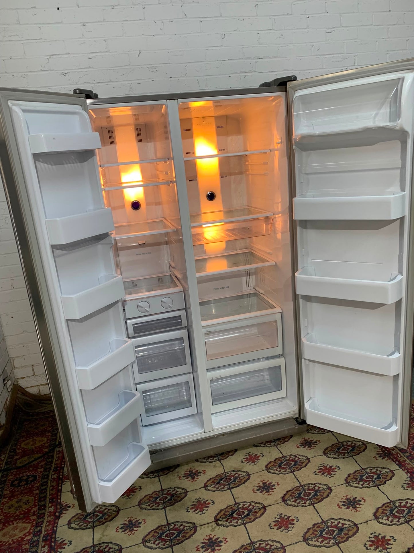 Samsung Stainless Steel Double Door American Fridge Freezer For Sale