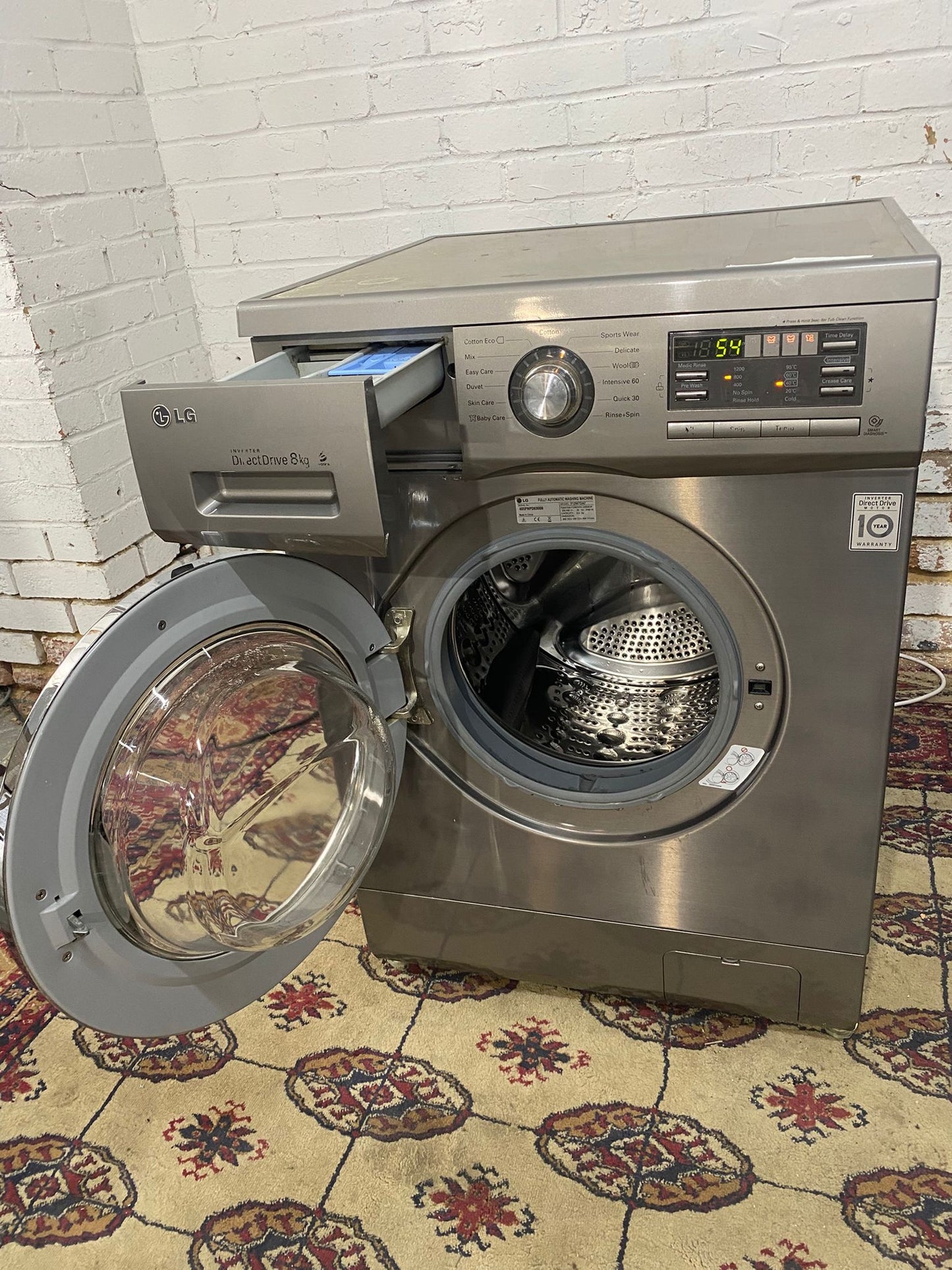 LG 8KG Stainless Steel Direct Drive Washing Machine For Sale
