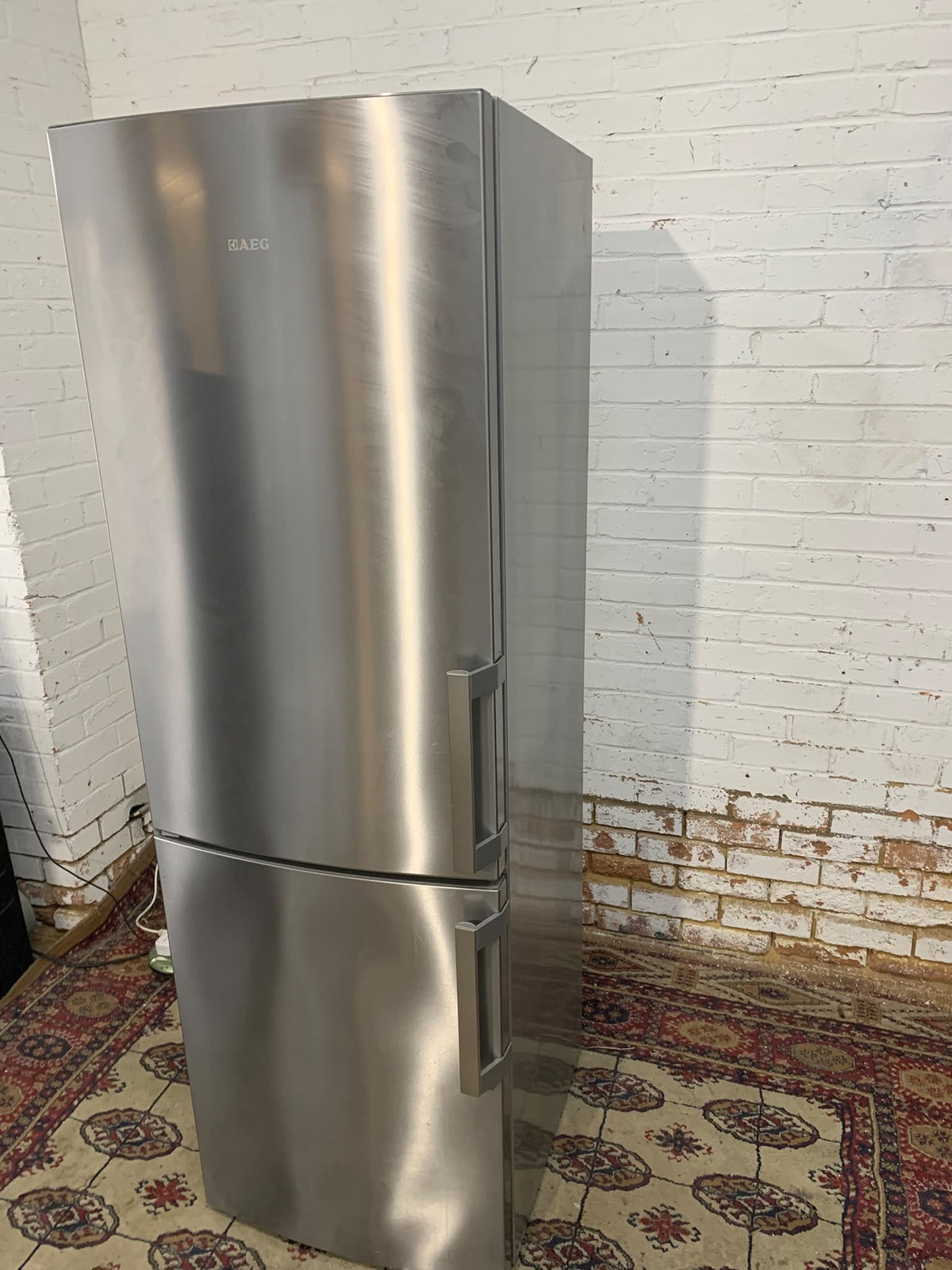 TopBrand AEG Stainless Steel Fridge Freezer