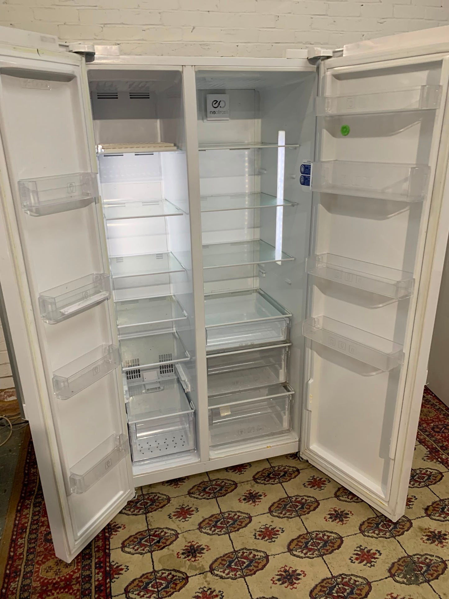 Beko White Double Door American Fridge Freezer For Sale