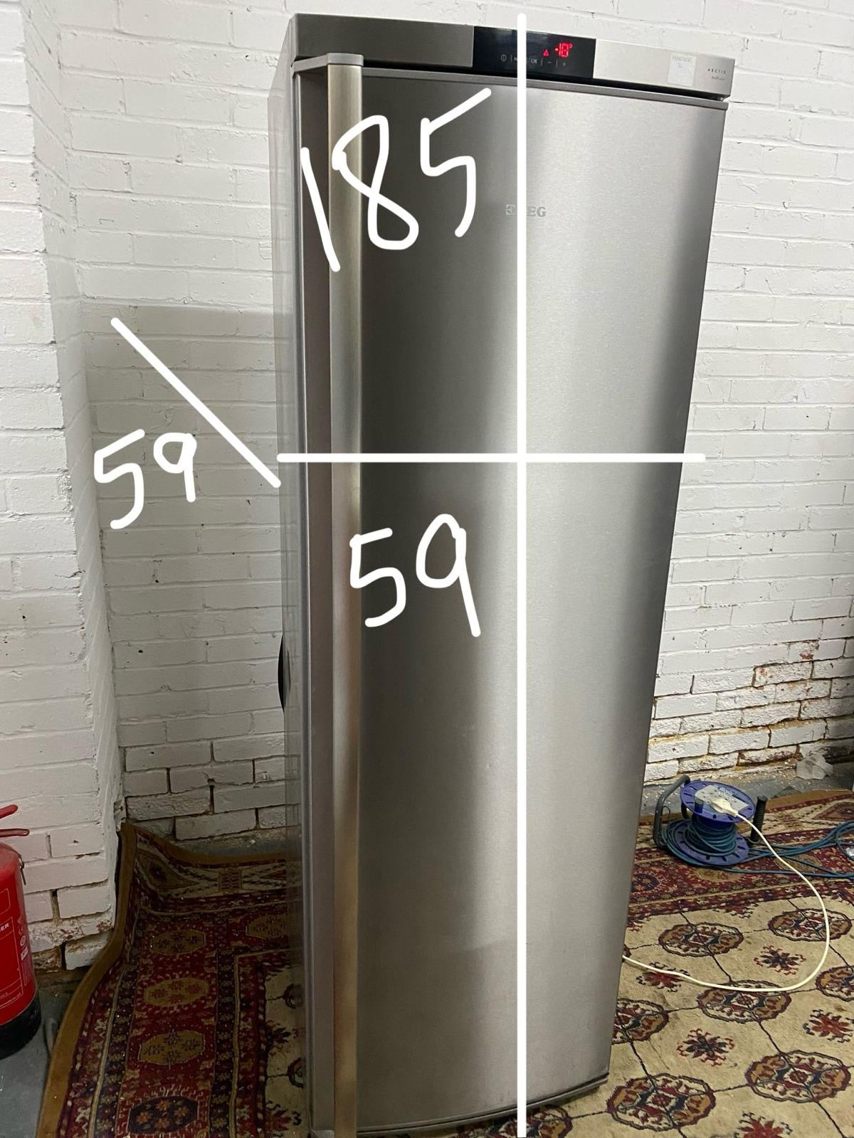 AEG Stainless Standing Freezer For Sale