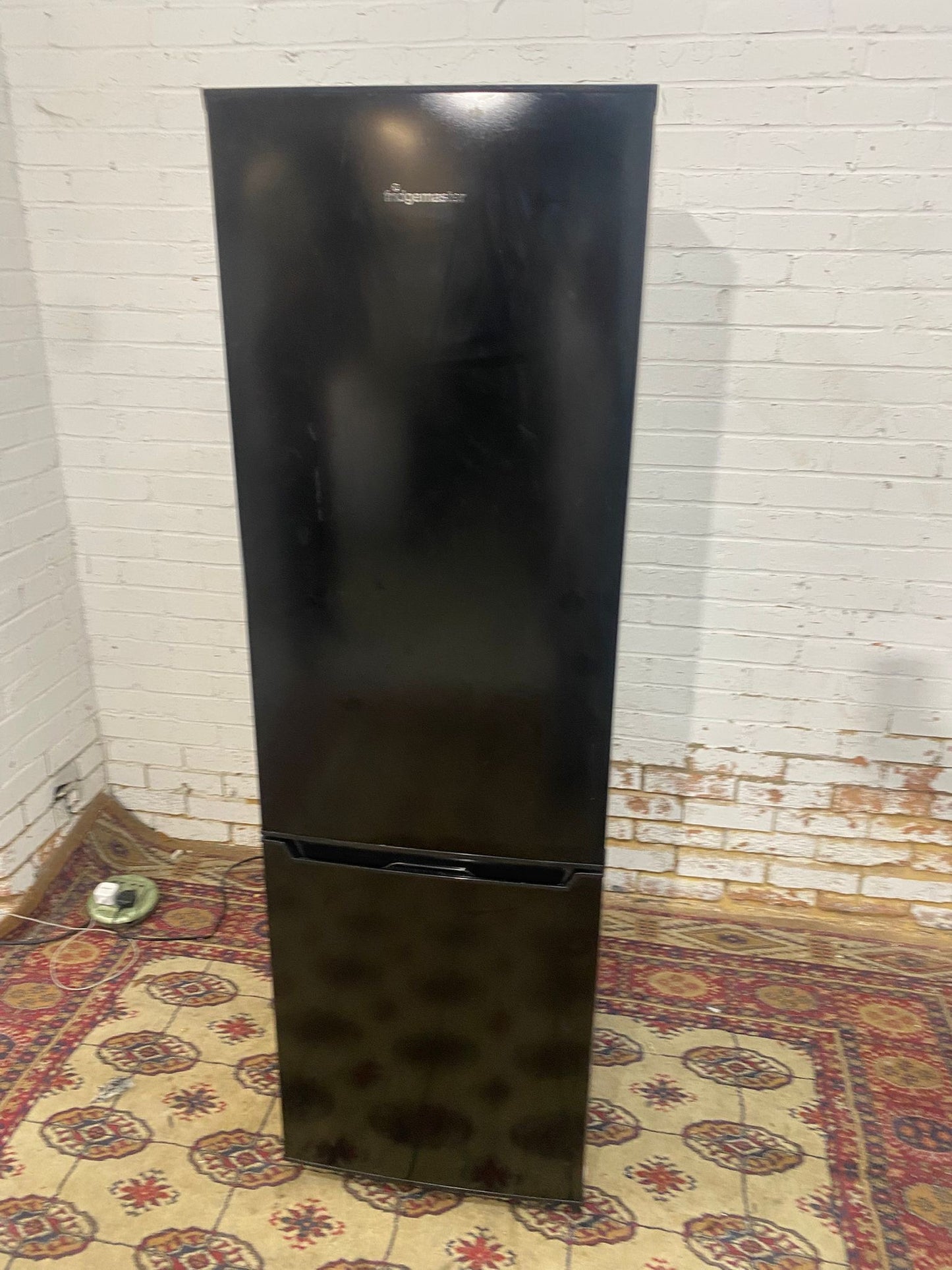 Tall 180CM FridgeMaster Black Fridge Freezer For Sale