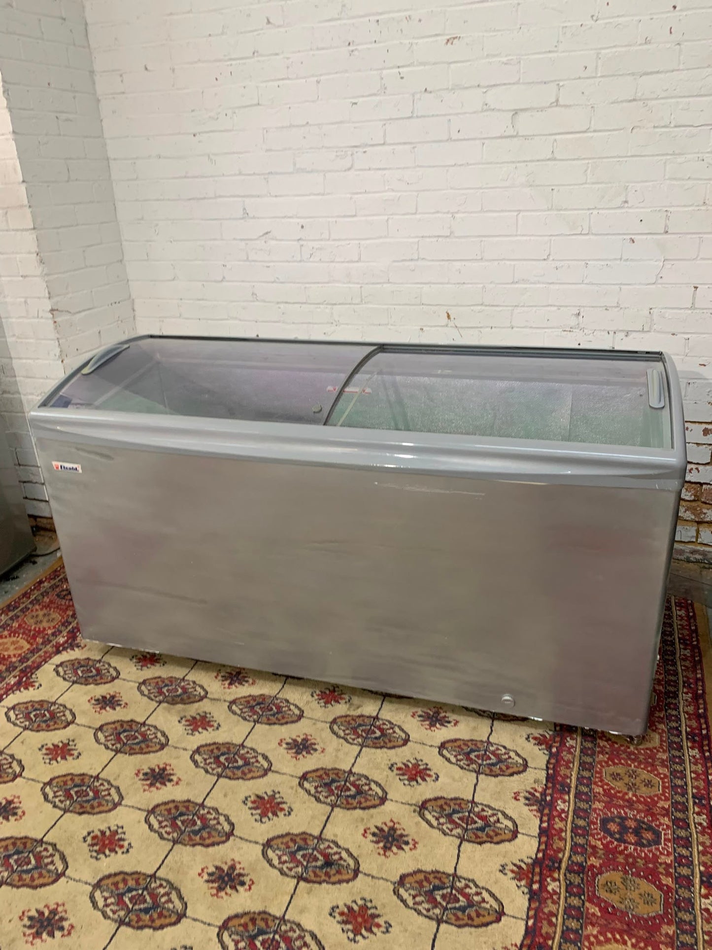1.7M Long Commercial Glass Chest Freezer For Sale