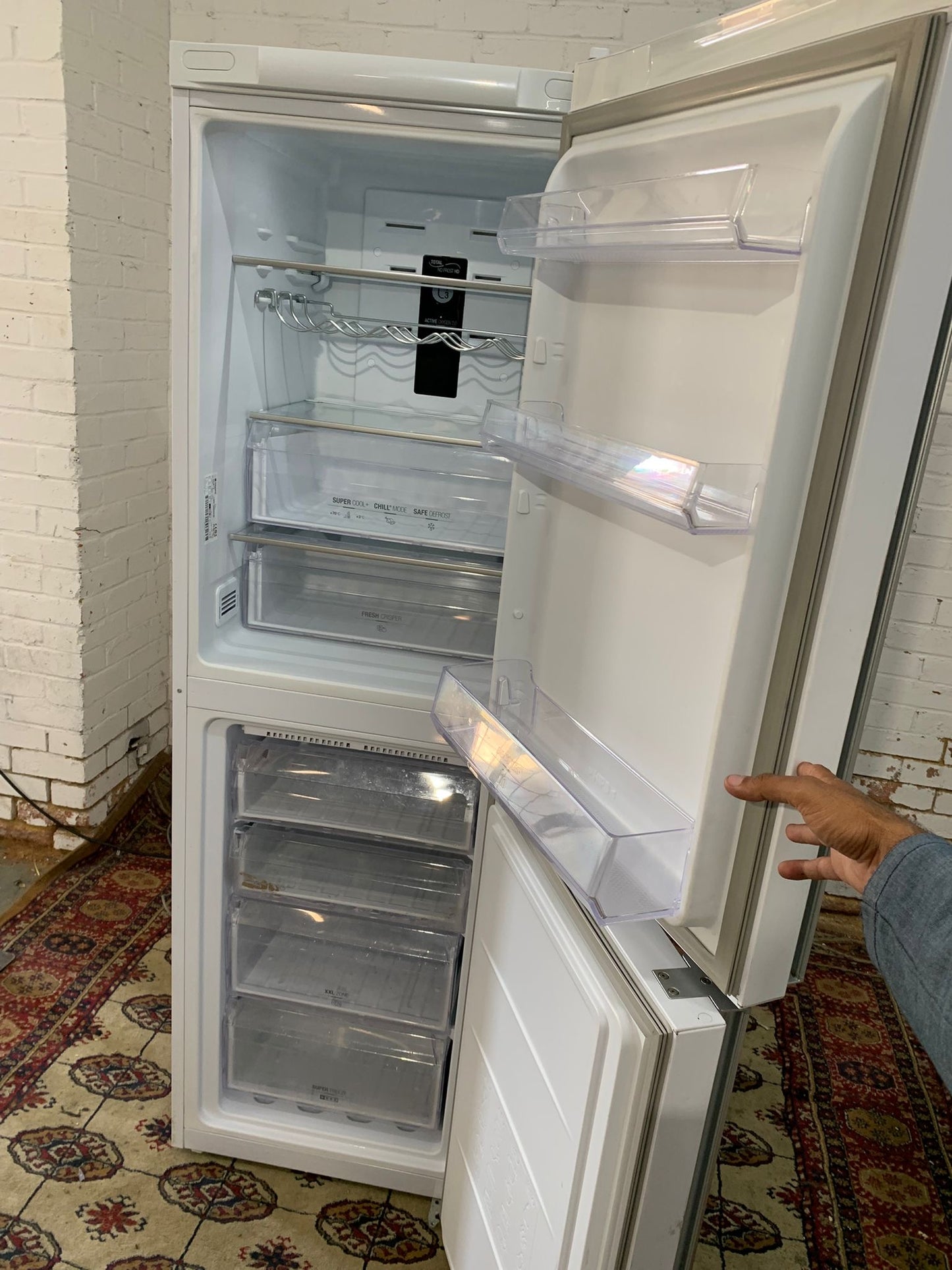 Tall Liebherr Grey Fridge Freezer For Sale