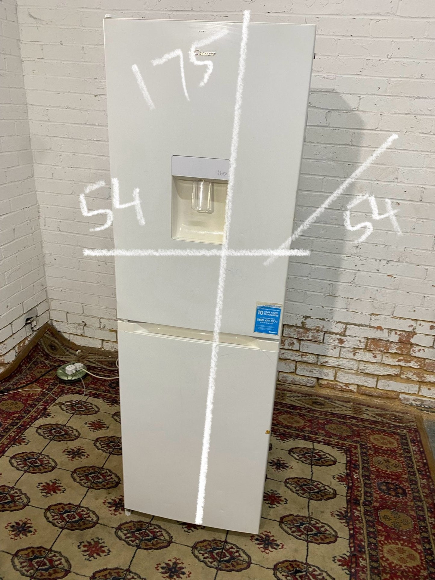 Tall Candy White Fridge Freezer For Sale