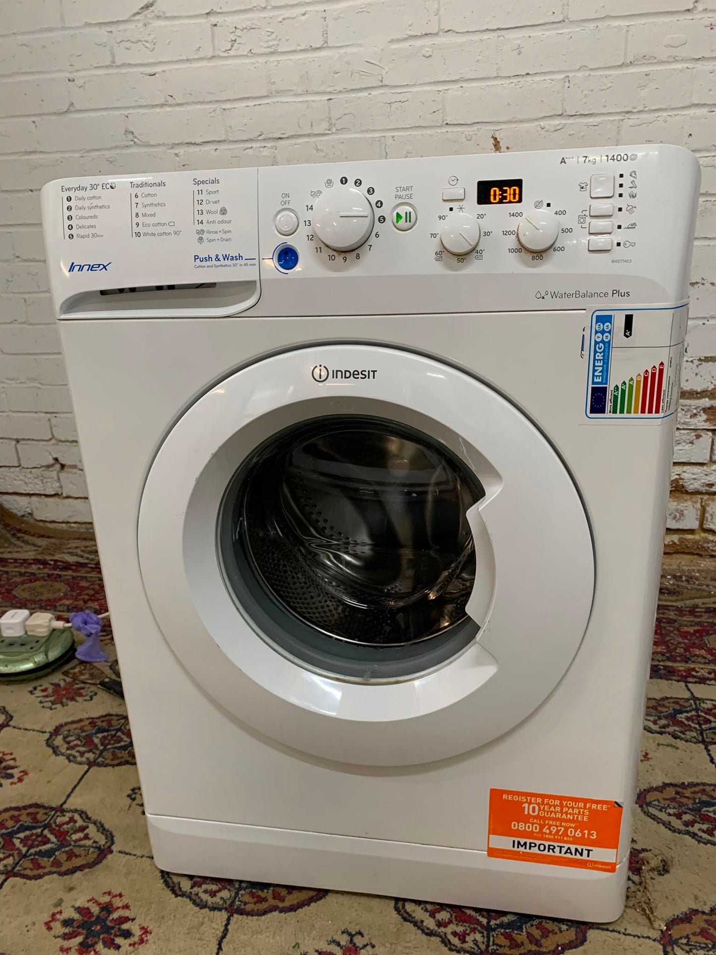 Indesit 7KG Washing Machine For Sale