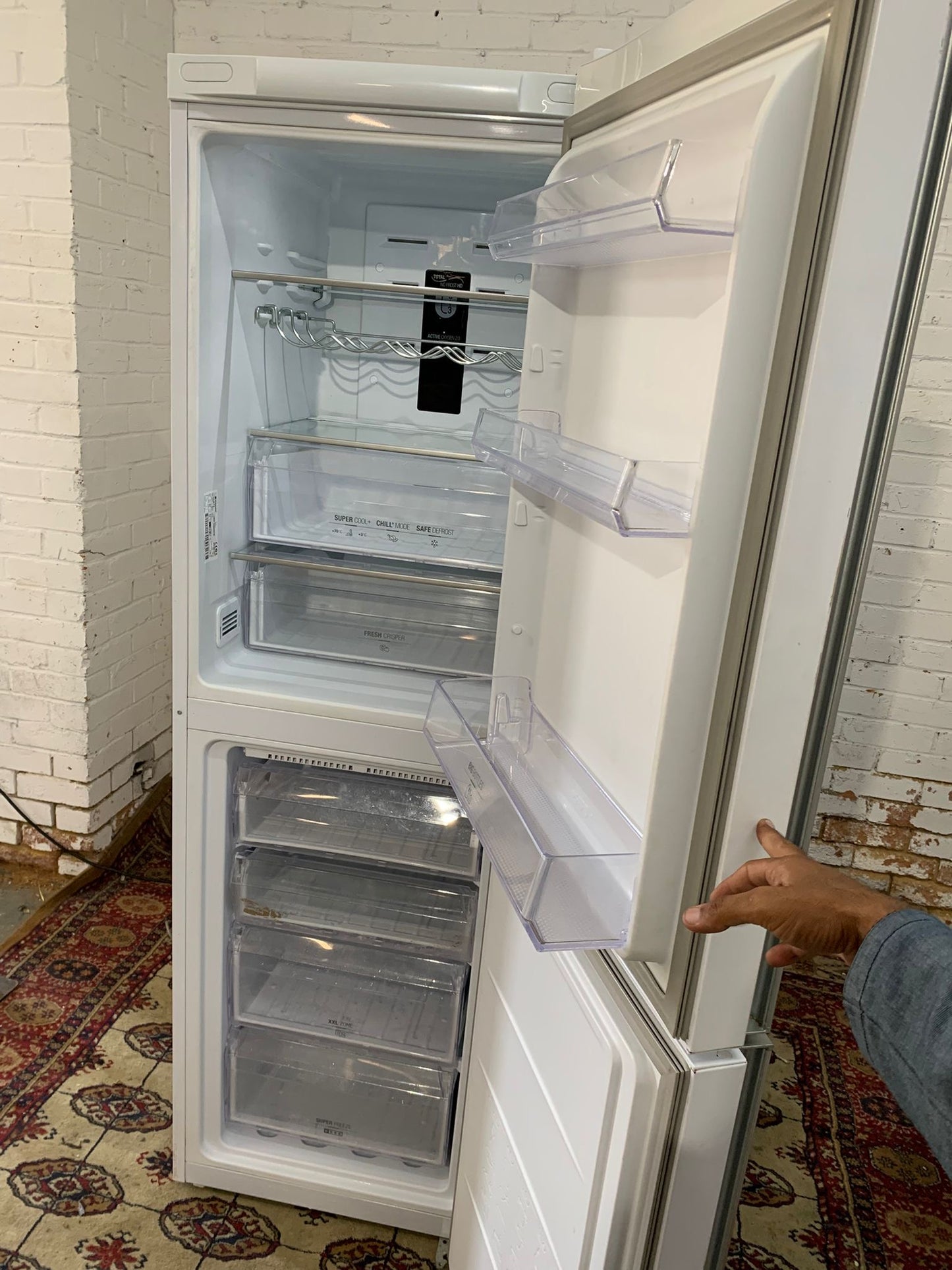 Tall Liebherr Grey Fridge Freezer For Sale